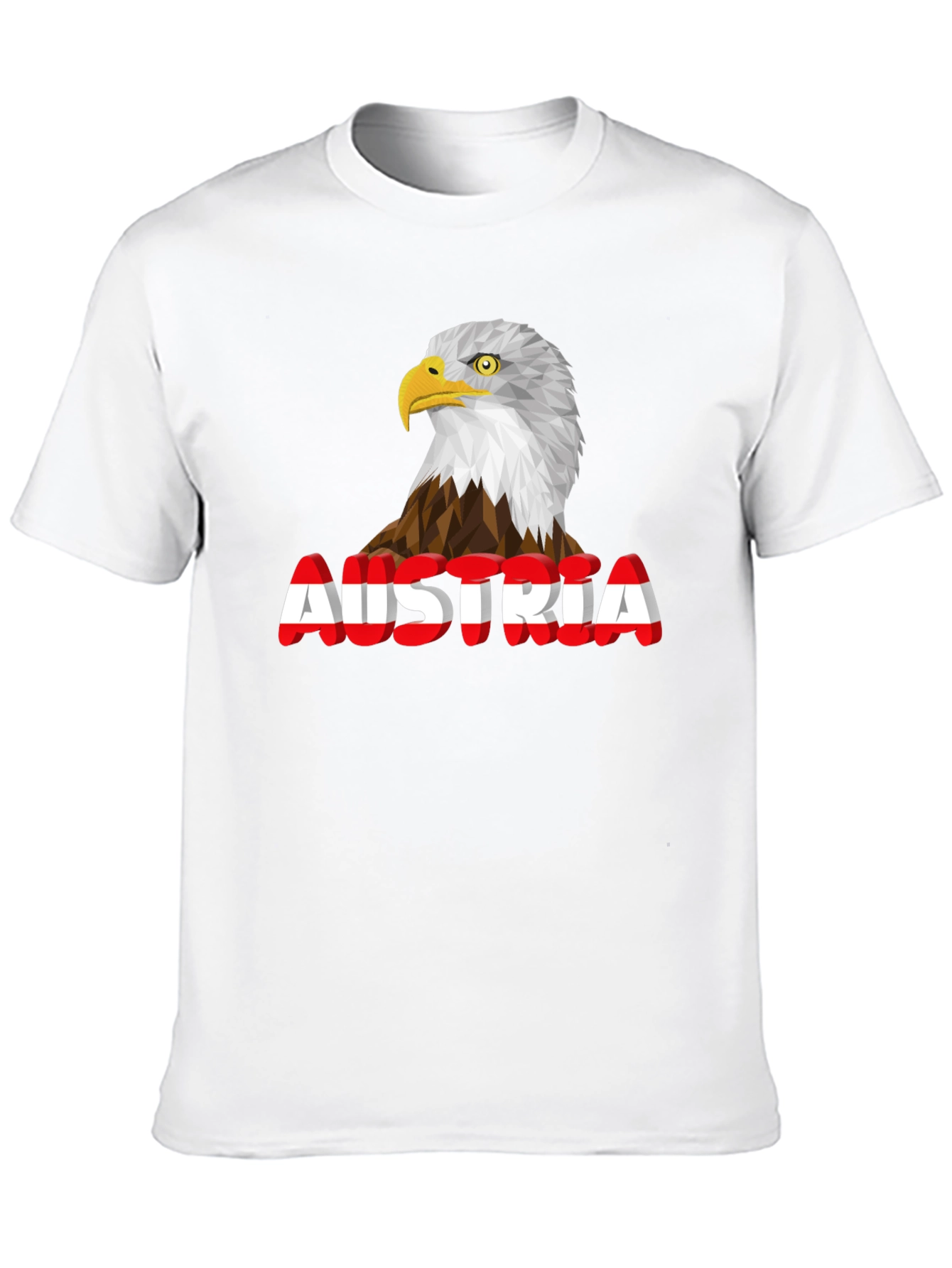 Austria Eagle Graphic Tee - Black Cotton Blend