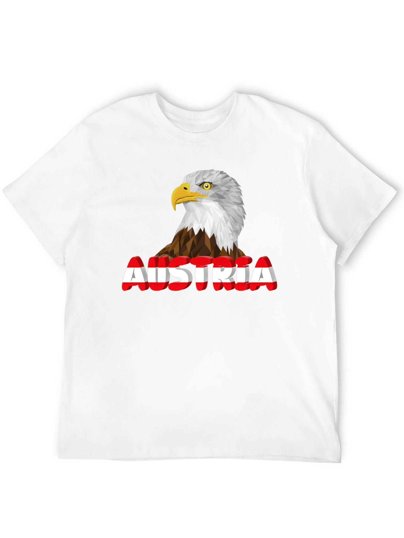 Austria Eagle Graphic Tee - Black Cotton Blend