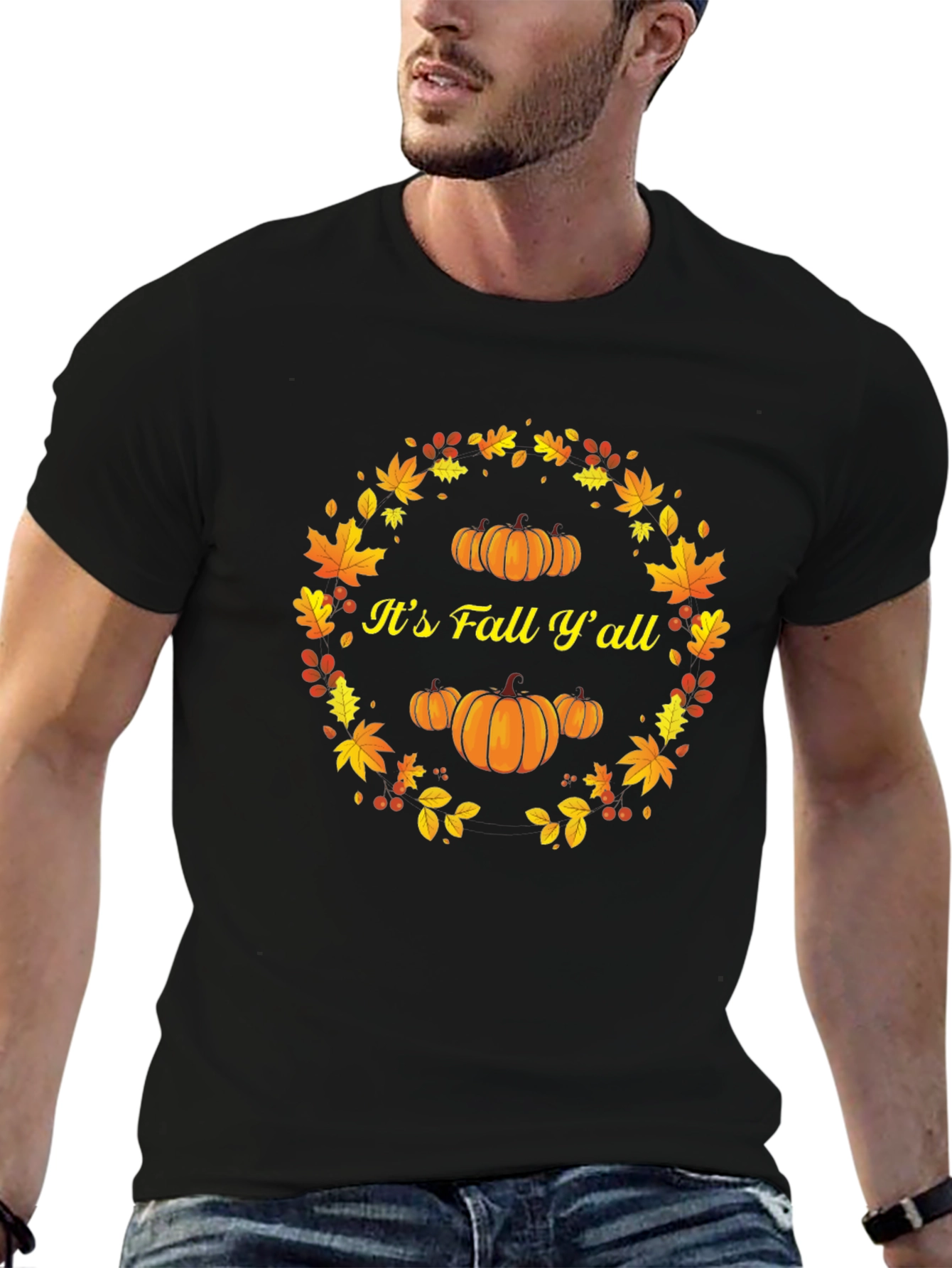 Its Fall Yall Pumpkin T-Shirt
