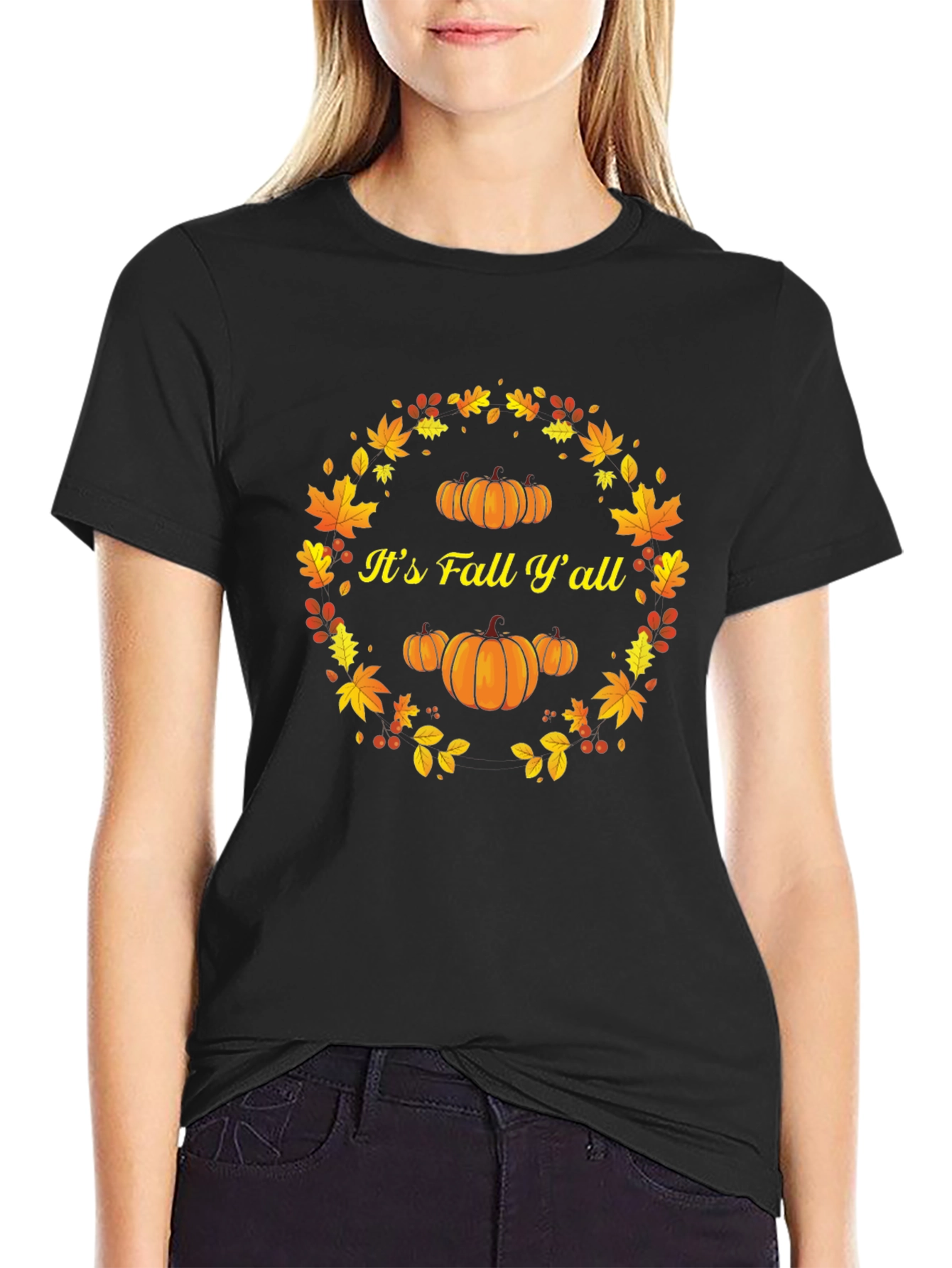 Its Fall Yall Pumpkin T-Shirt