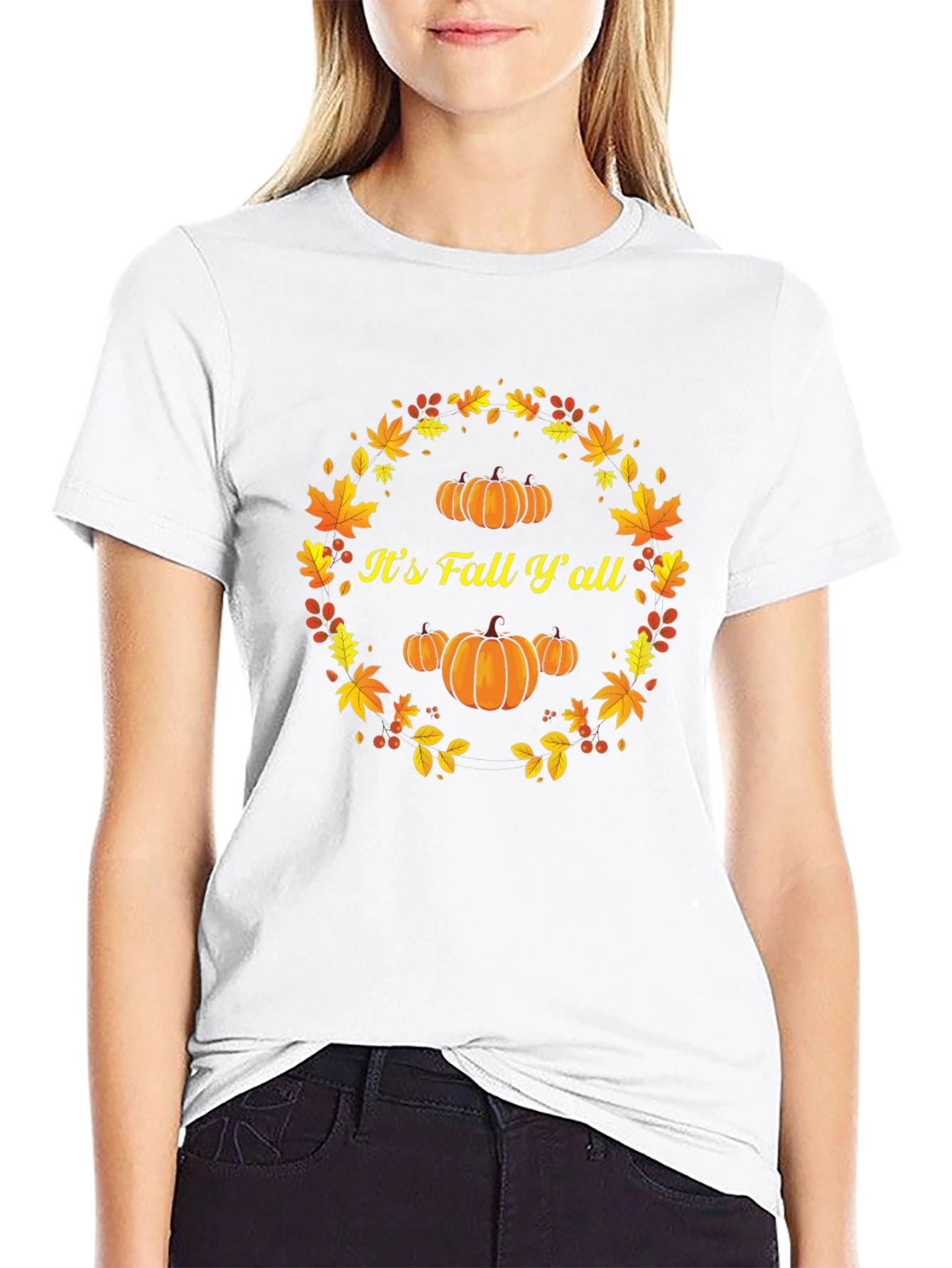 Its Fall Yall Pumpkin T-Shirt