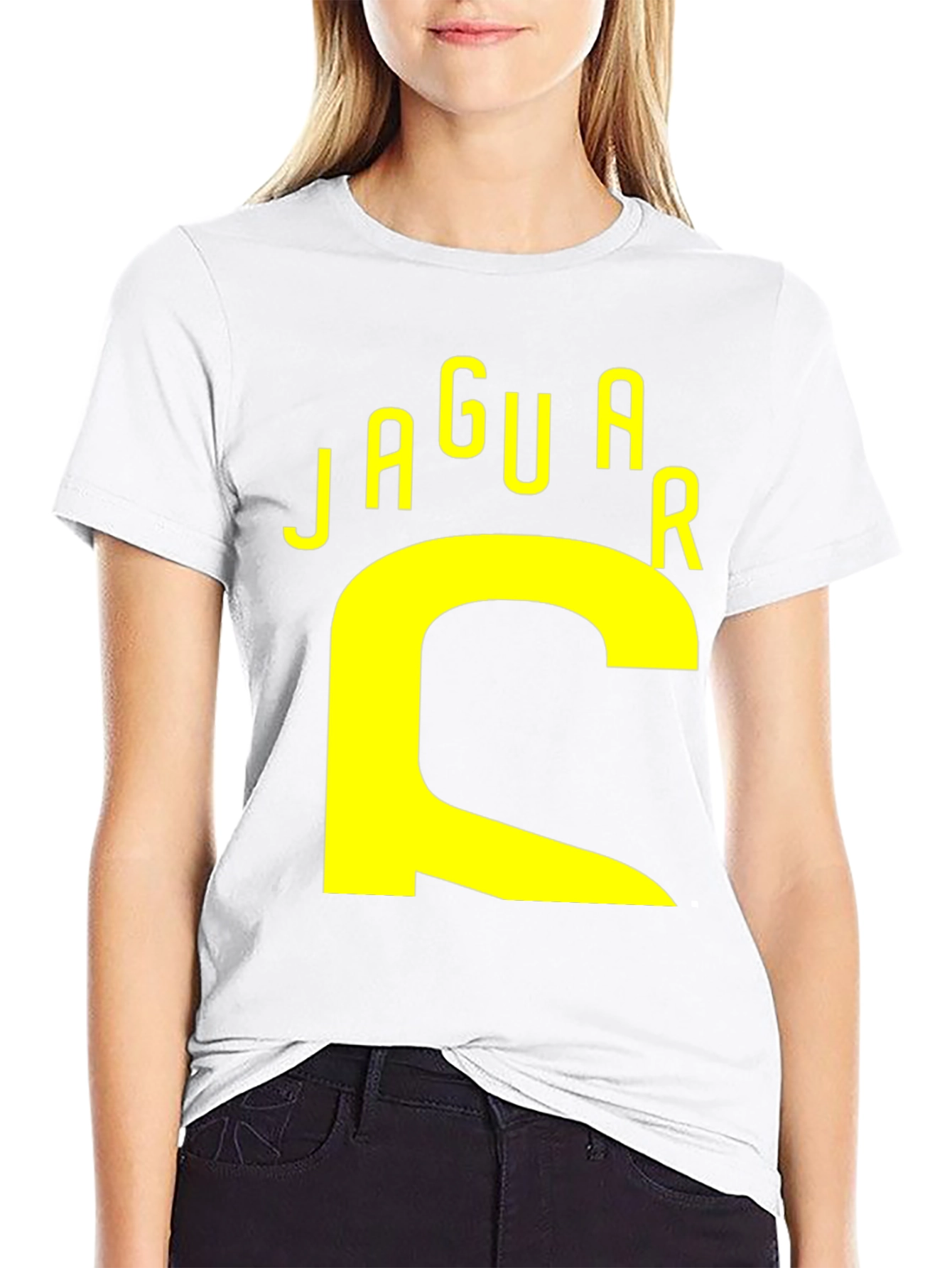 Jaguar Graphic Print T-Shirt - Black