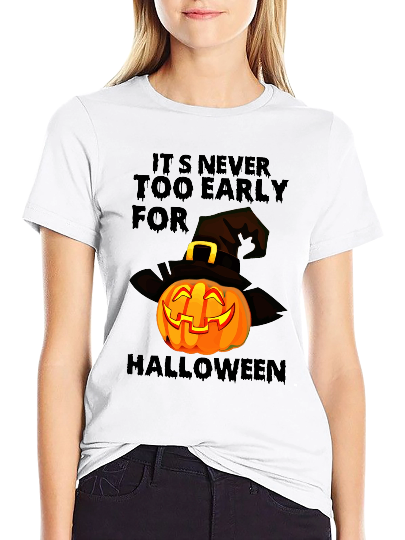 Halloween Pumpkin T-Shirt - Its Never Too Early