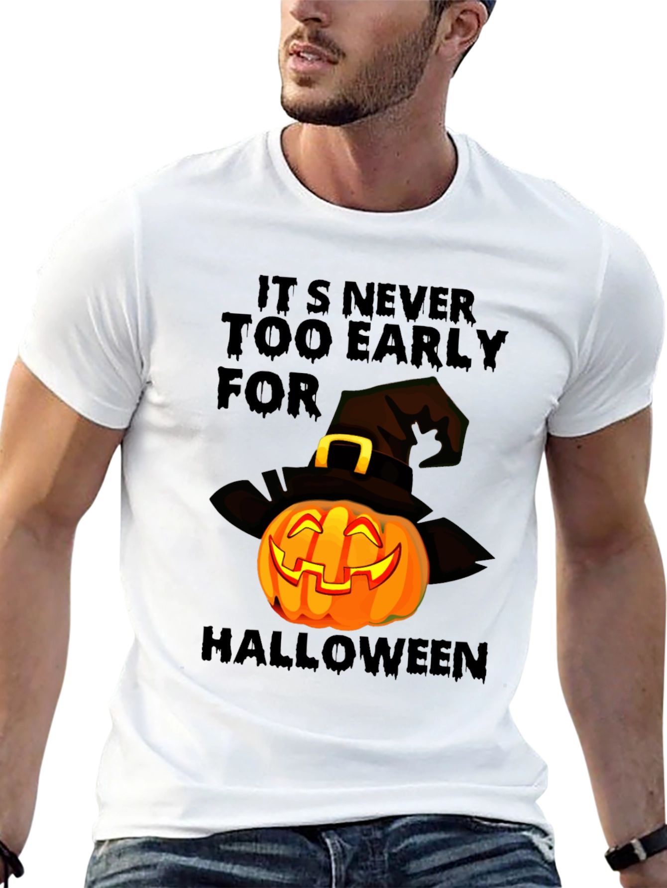 Halloween Pumpkin T-Shirt - Its Never Too Early