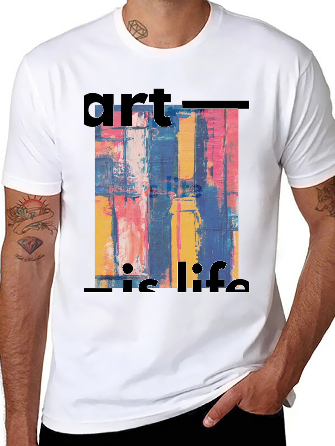 Art Is Life T-Shirt: Abstract Graphic Tee