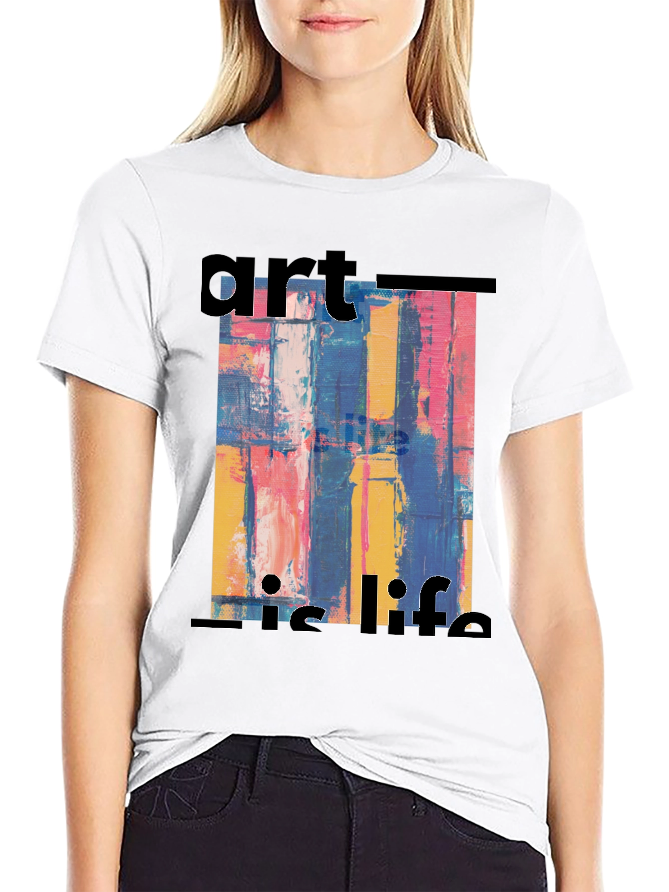 Art Is Life T-Shirt: Abstract Graphic Tee