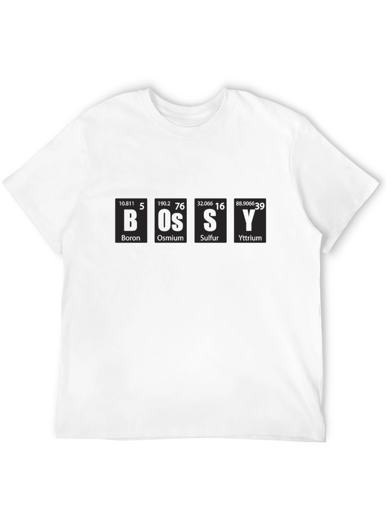 BOSSY Periodic Table Black T-Shirt