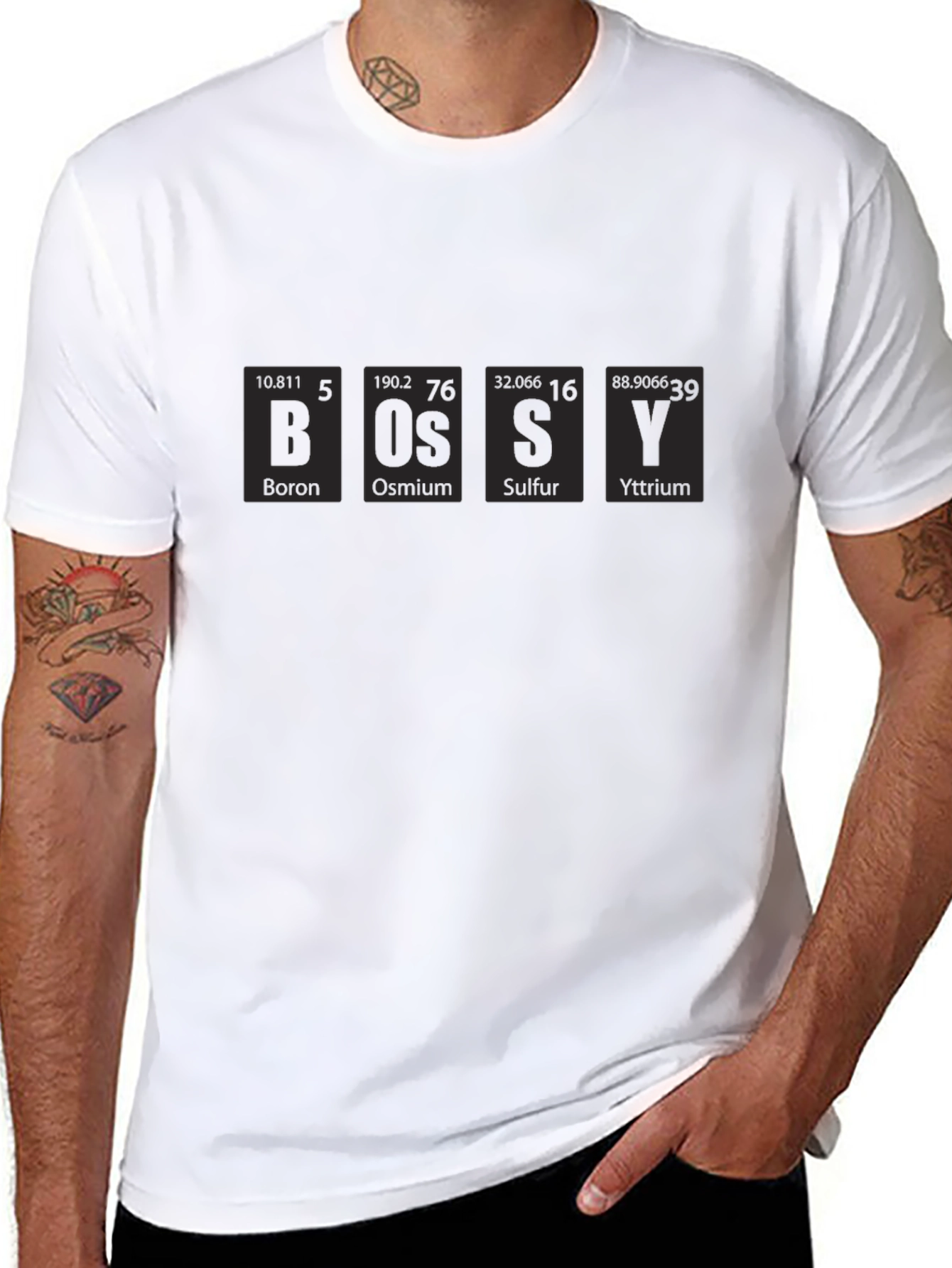 BOSSY Periodic Table Black T-Shirt