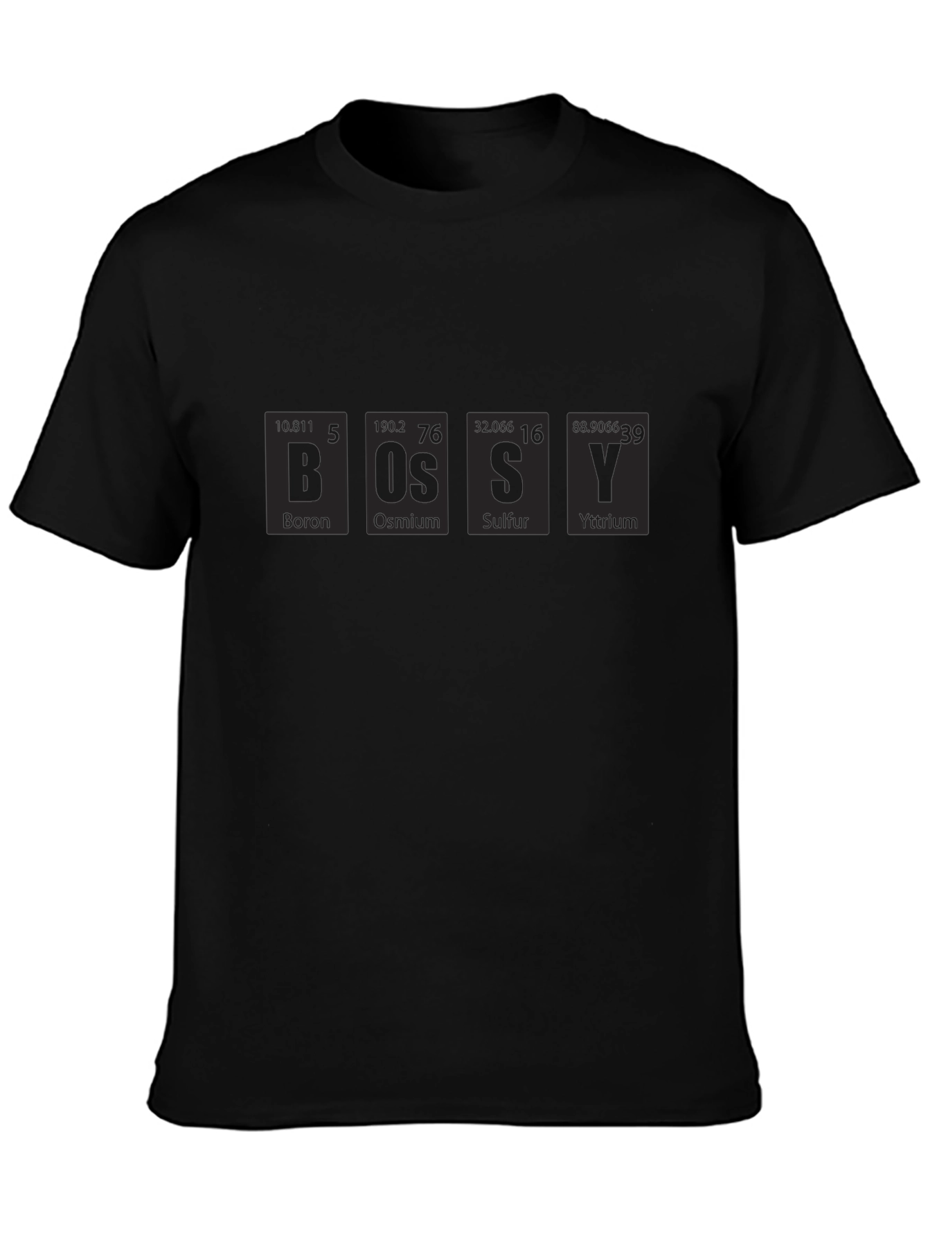 BOSSY Periodic Table Black T-Shirt