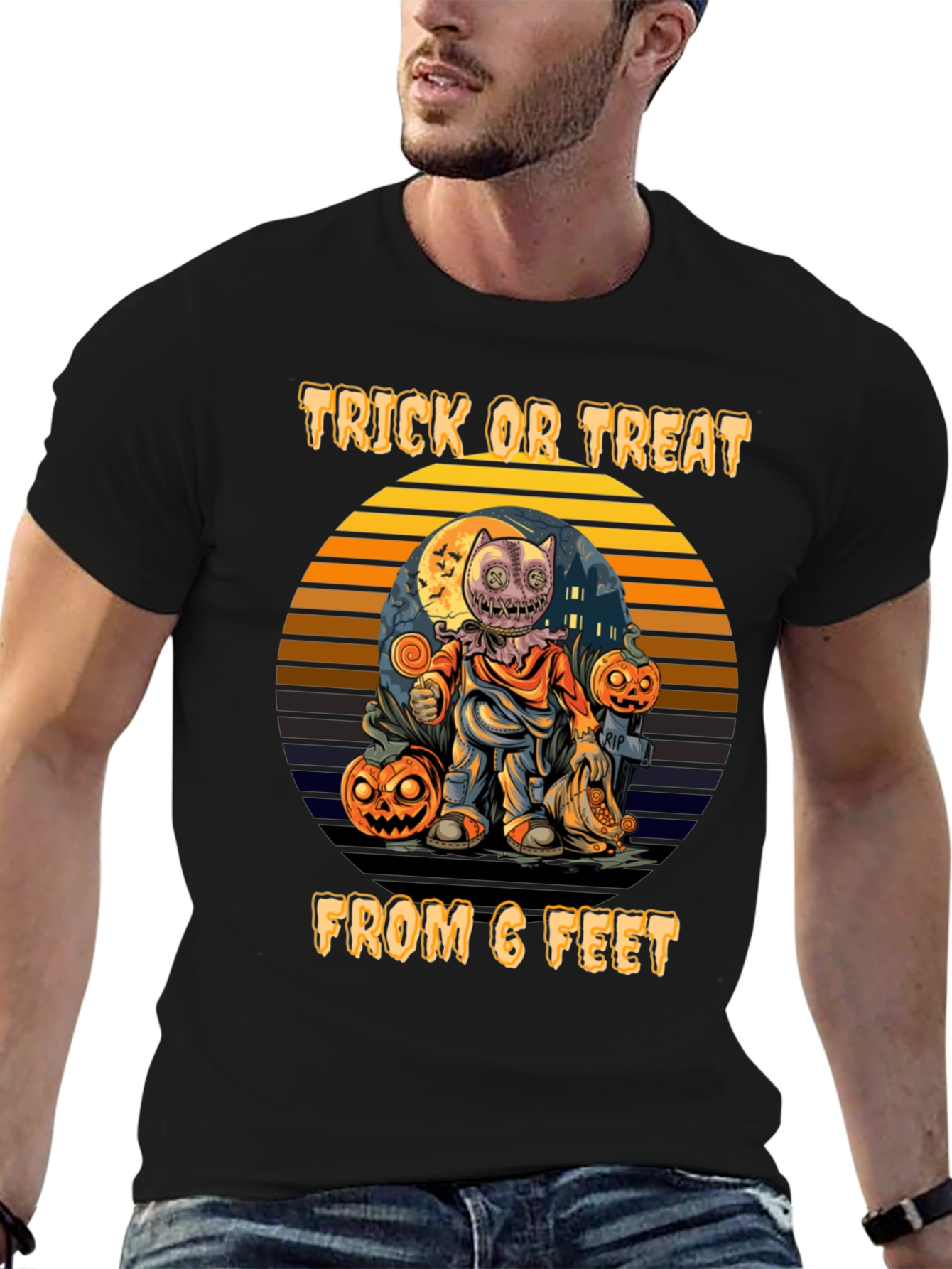 Trick or Treat From 6 Feet Halloween T-Shirt