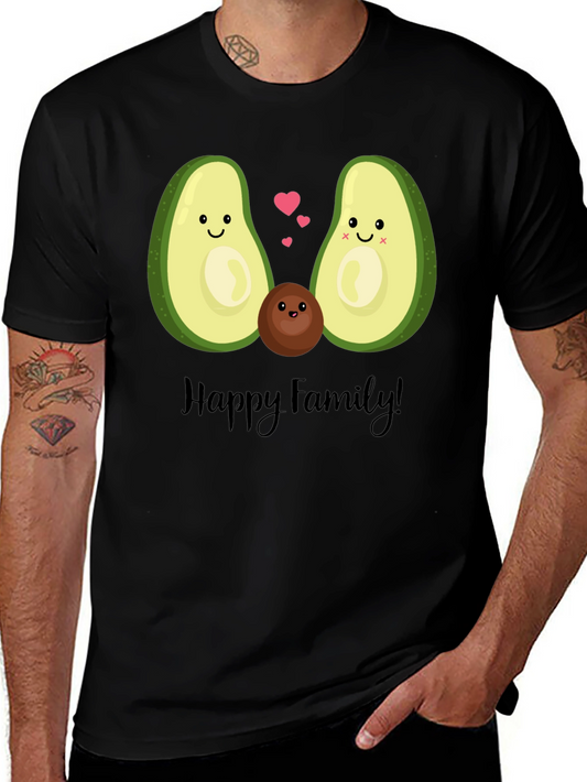 Avocado Family Graphic T-Shirt - Cute & Fun!