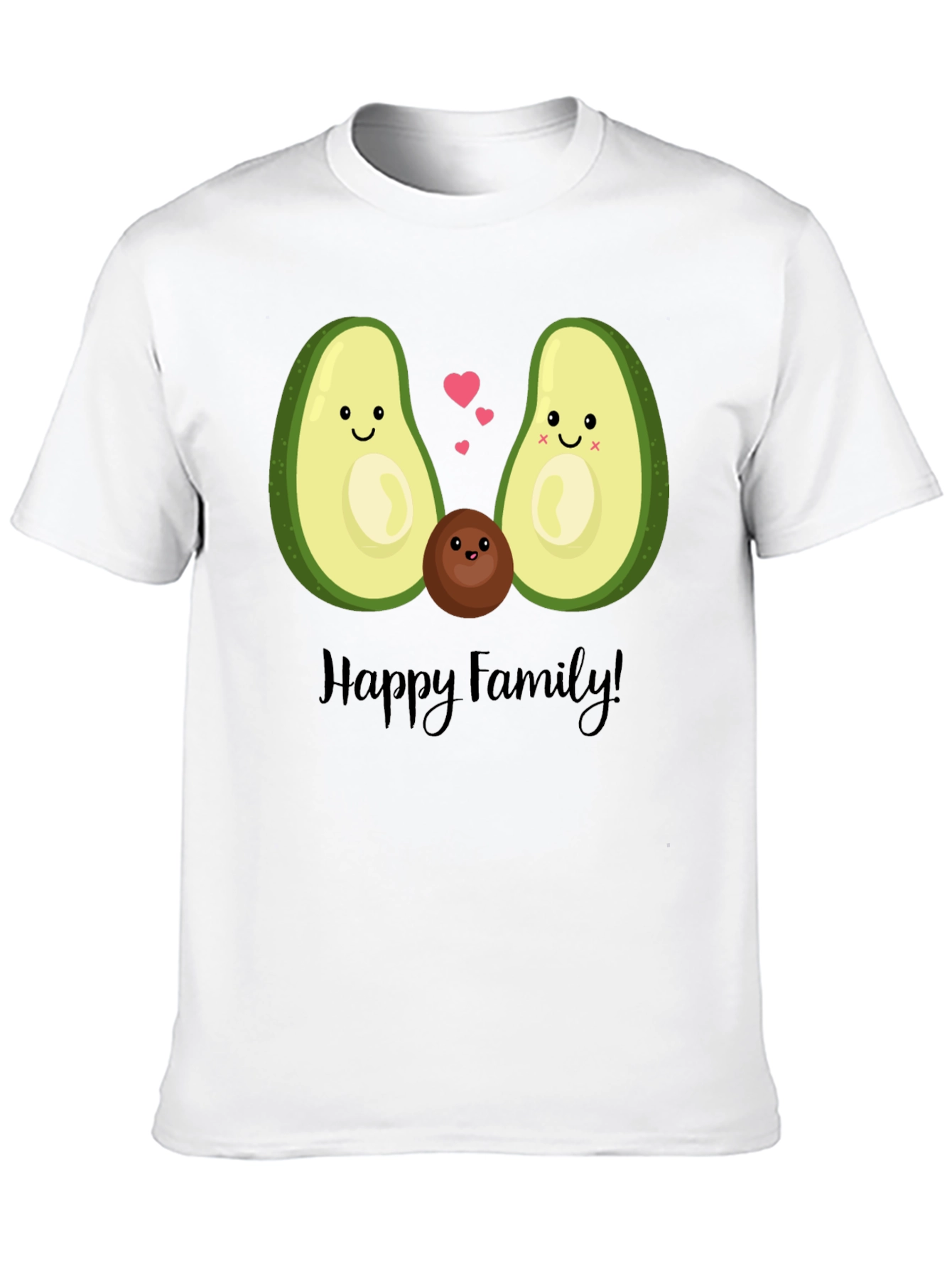 Avocado Family Graphic T-Shirt - Cute & Fun!