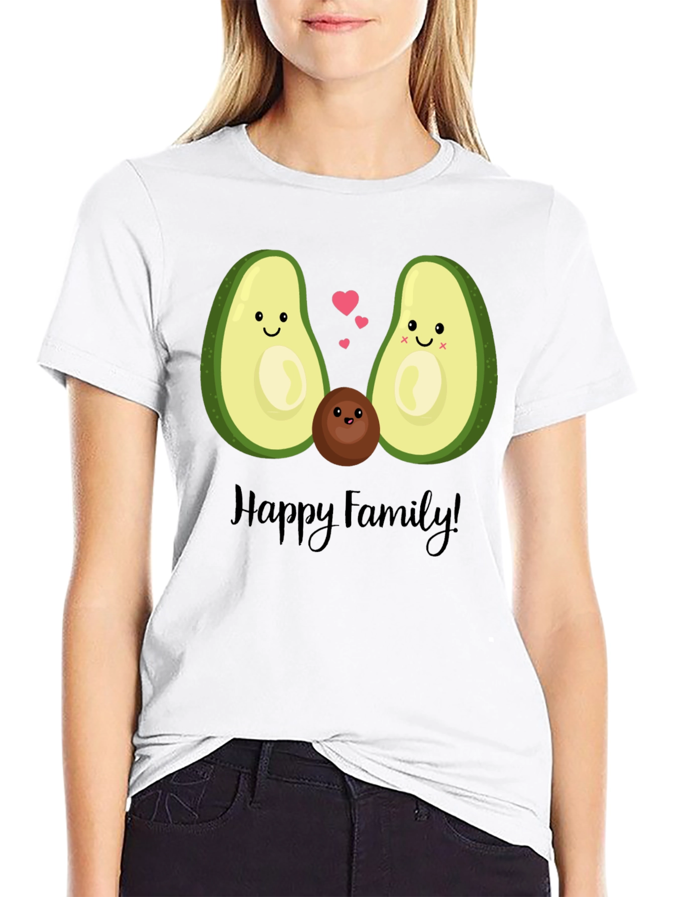Avocado Family Graphic T-Shirt - Cute & Fun!