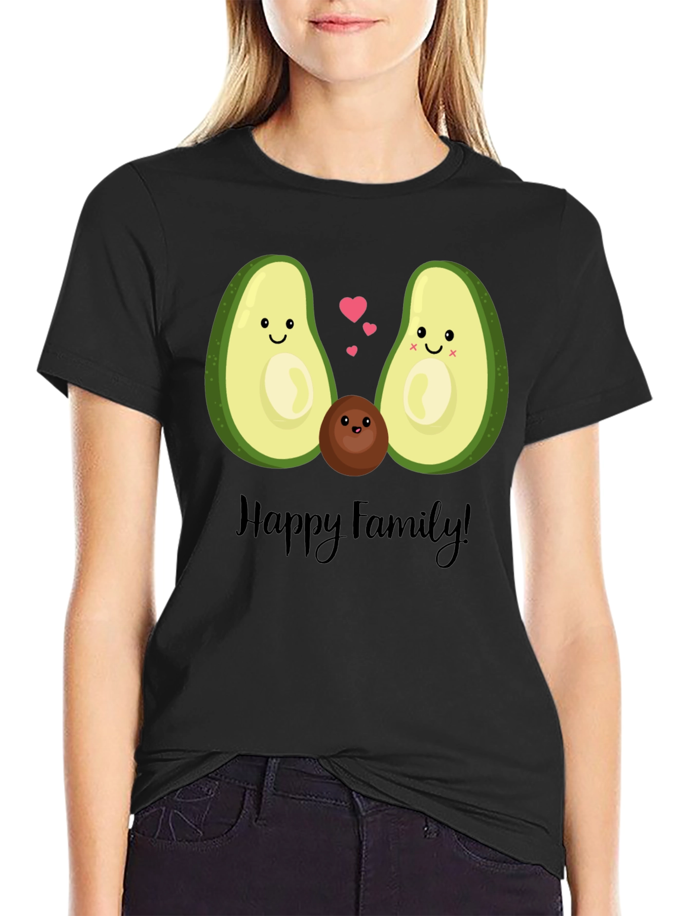Avocado Family Graphic T-Shirt - Cute & Fun!
