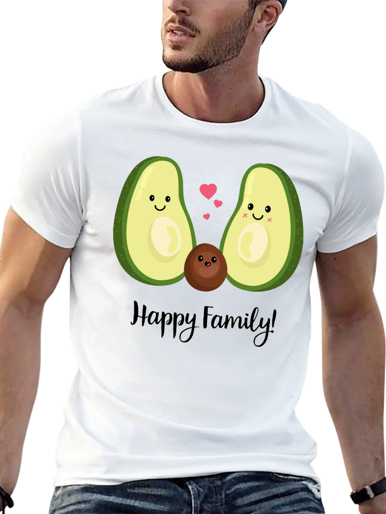 Avocado Family Graphic T-Shirt - Cute & Fun!