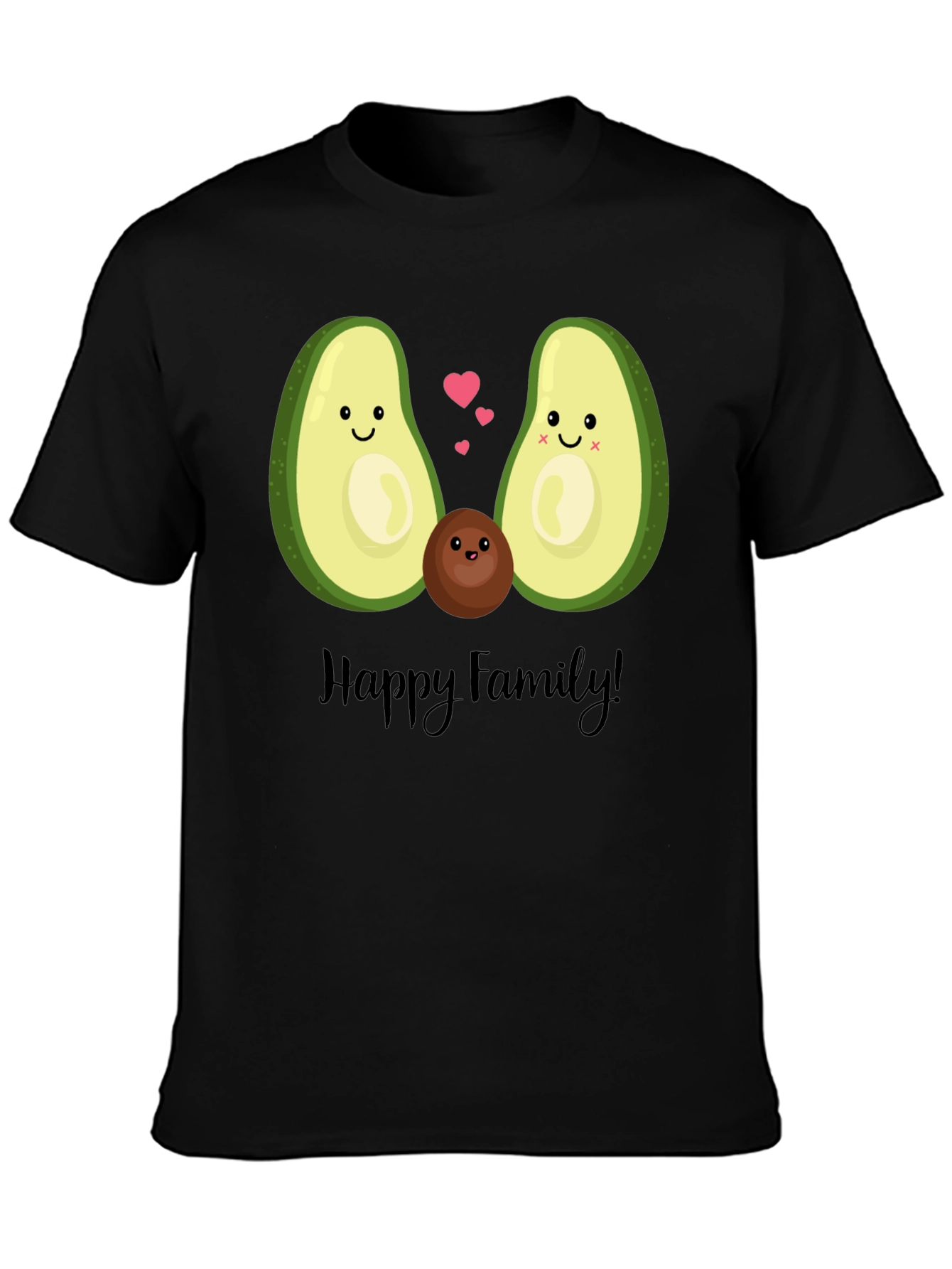 Avocado Family Graphic T-Shirt - Cute & Fun!