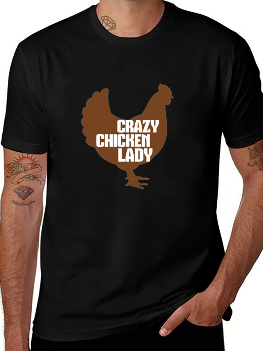 Crazy Chicken Lady T-Shirt - Funny Farm Animal Tee