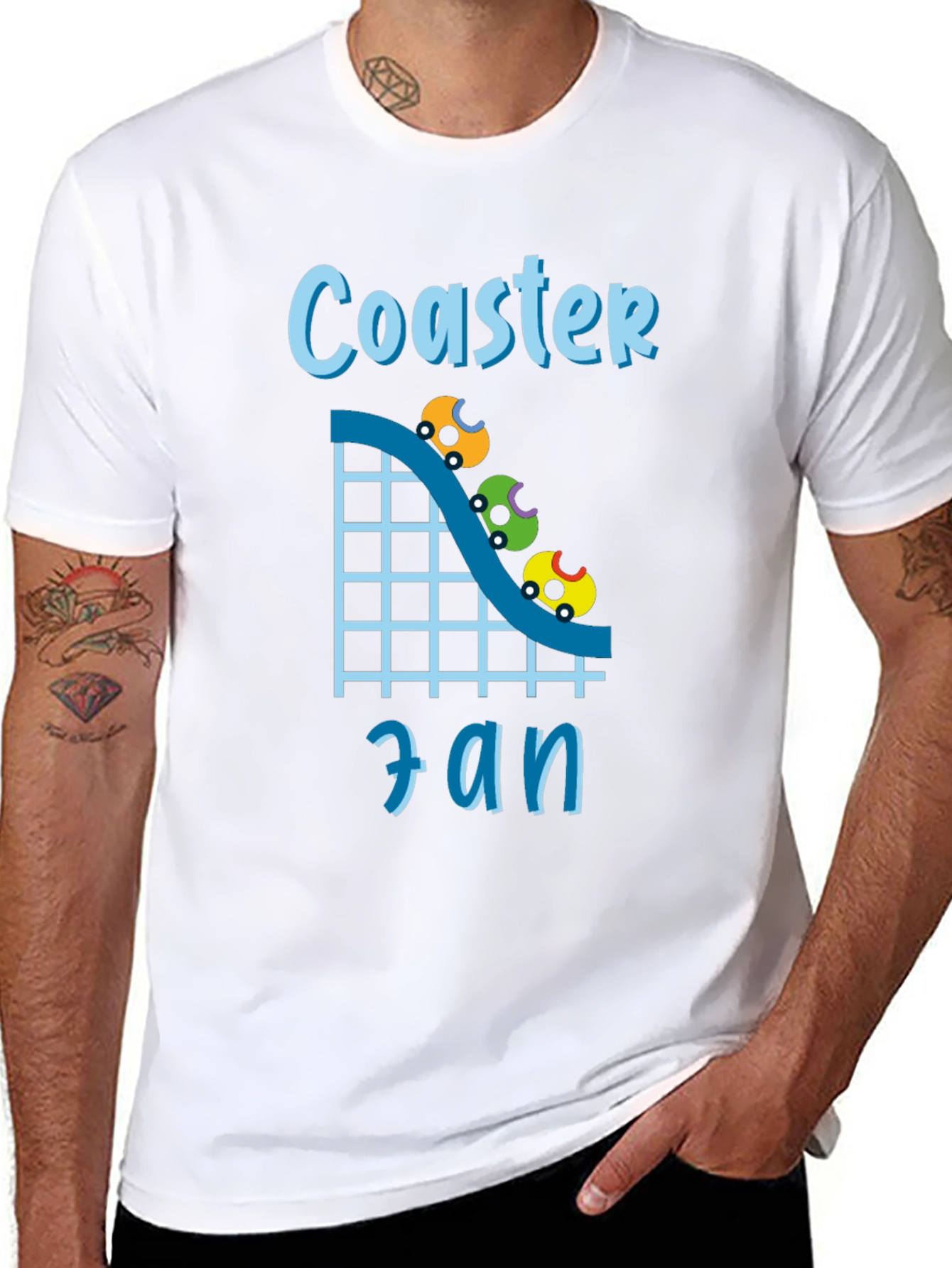 Coaster Fan Graphic Tee - Thrill Ride Enthusiast Shirt