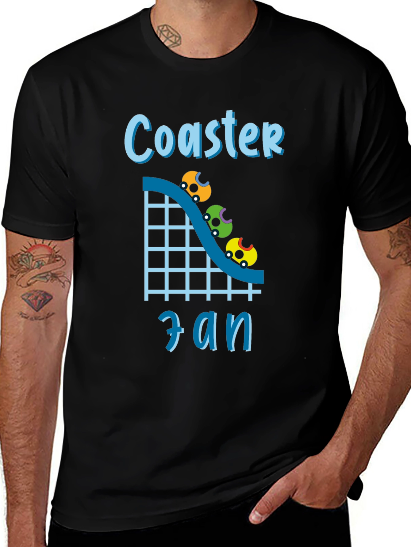 Coaster Fan Graphic Tee - Thrill Ride Enthusiast Shirt