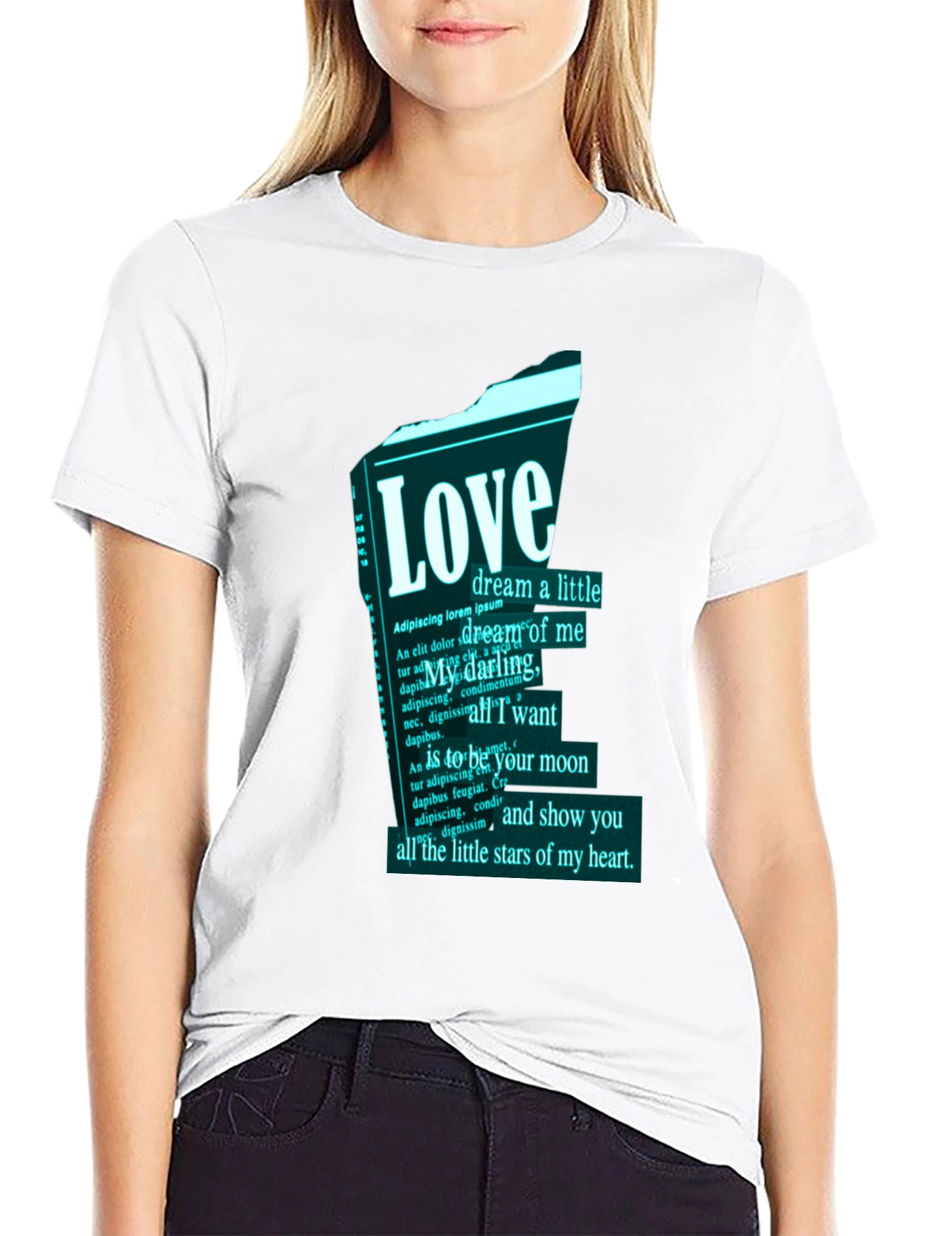 Love Poem Graphic T-Shirt - Unique Design