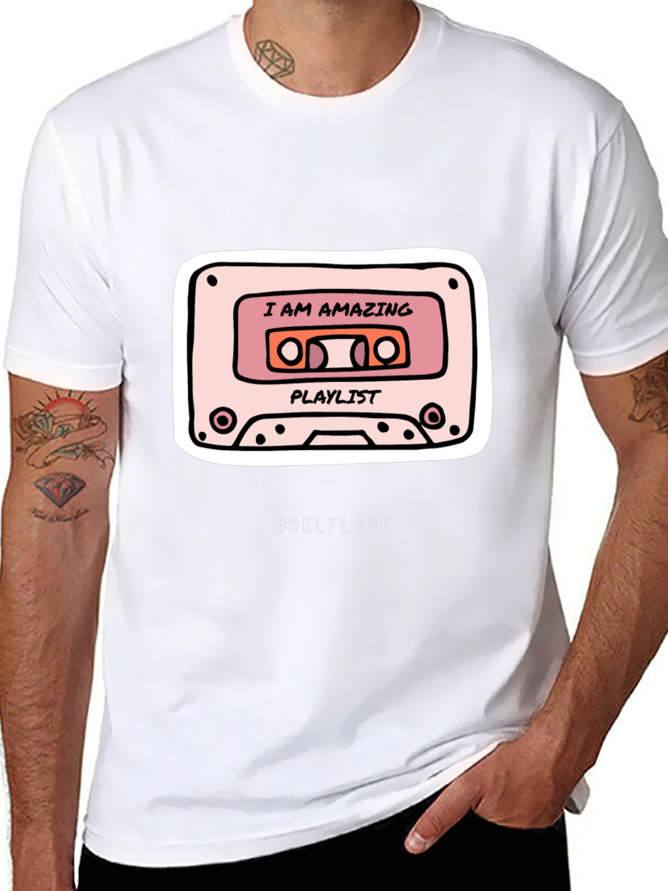 I AM AMAZING Playlist T-Shirt - #SELFLOVE