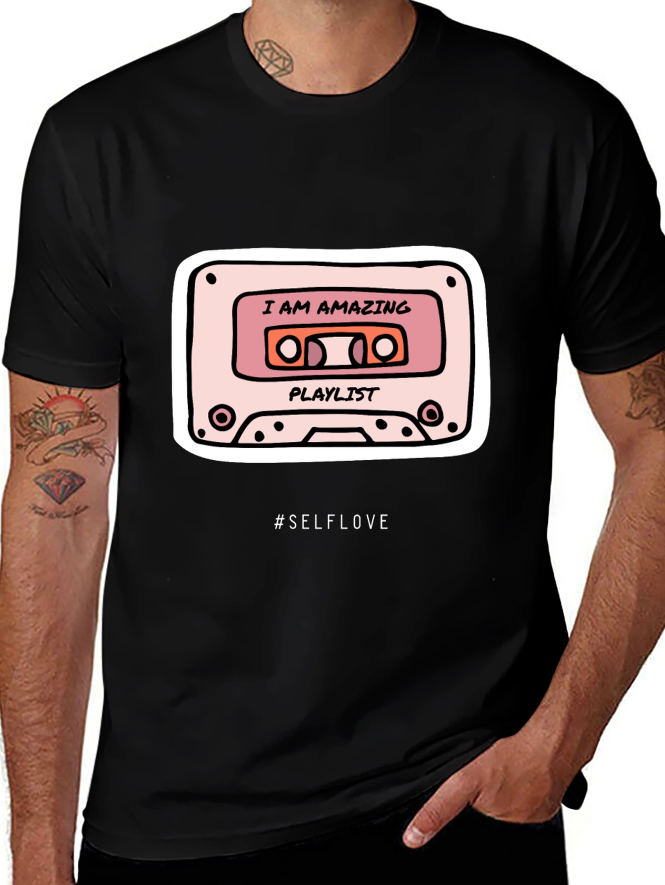 I AM AMAZING Playlist T-Shirt - #SELFLOVE