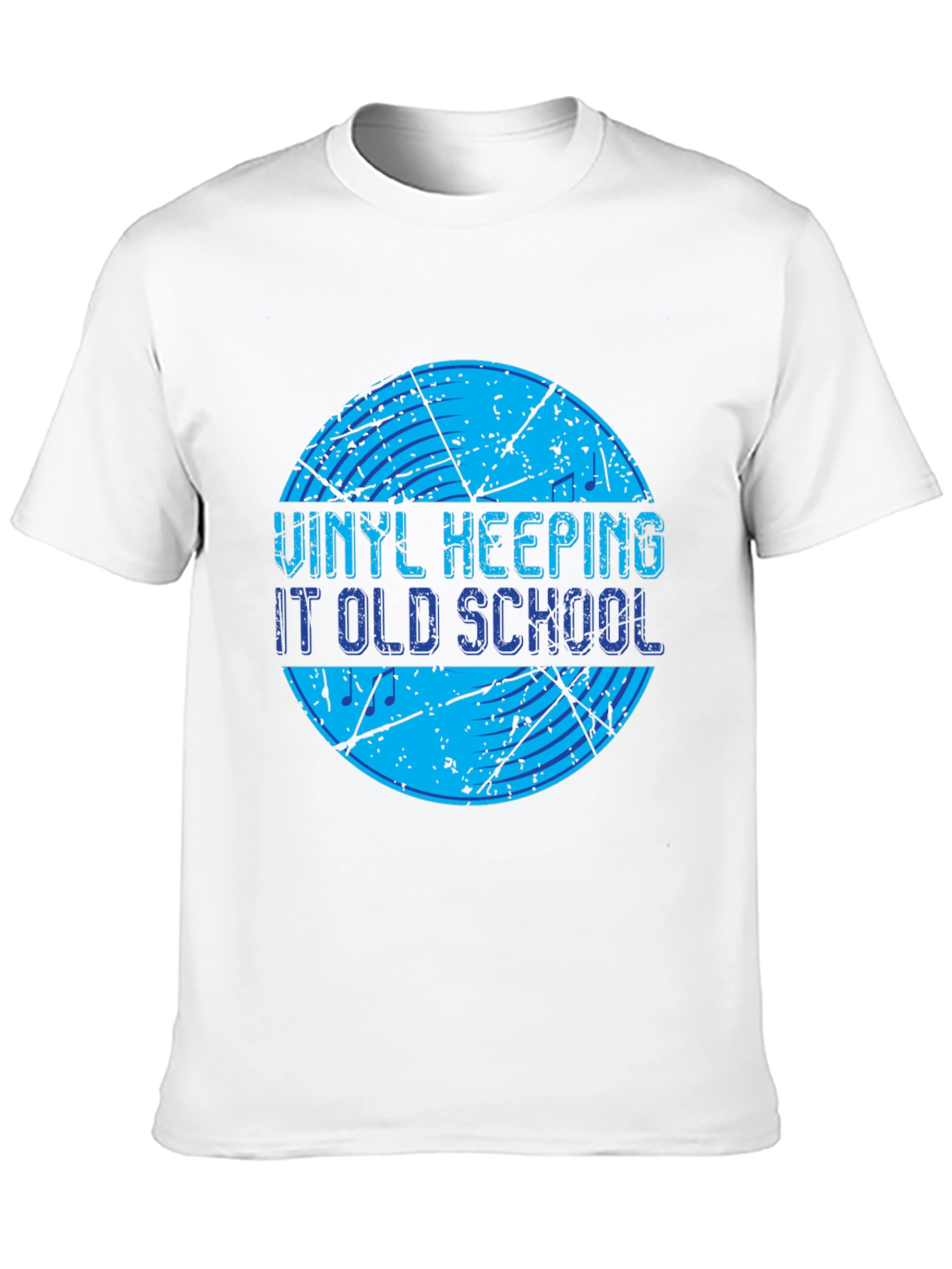 Vinyl Keeping It Old School Black T-Shirt