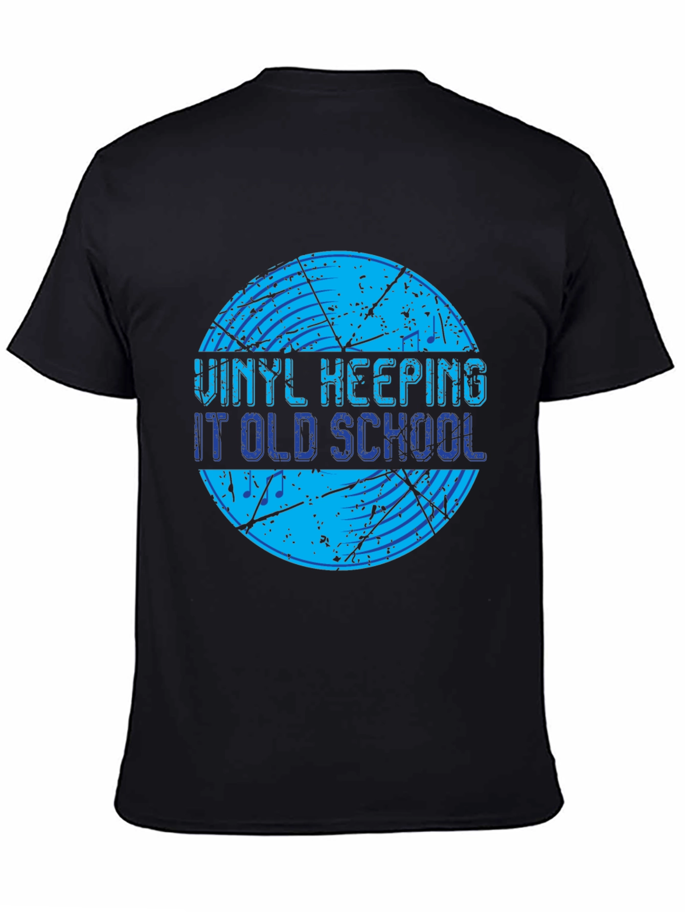 Vinyl Keeping It Old School Black T-Shirt