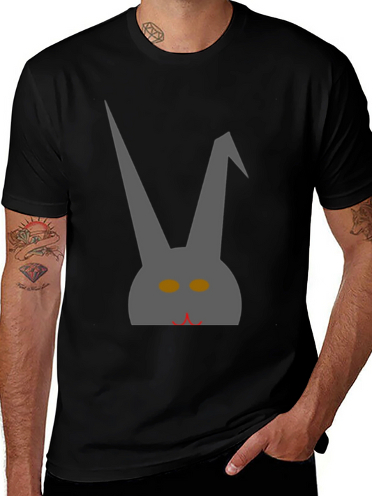 Grey Bunny Graphic Tee - Unique Stylish Design