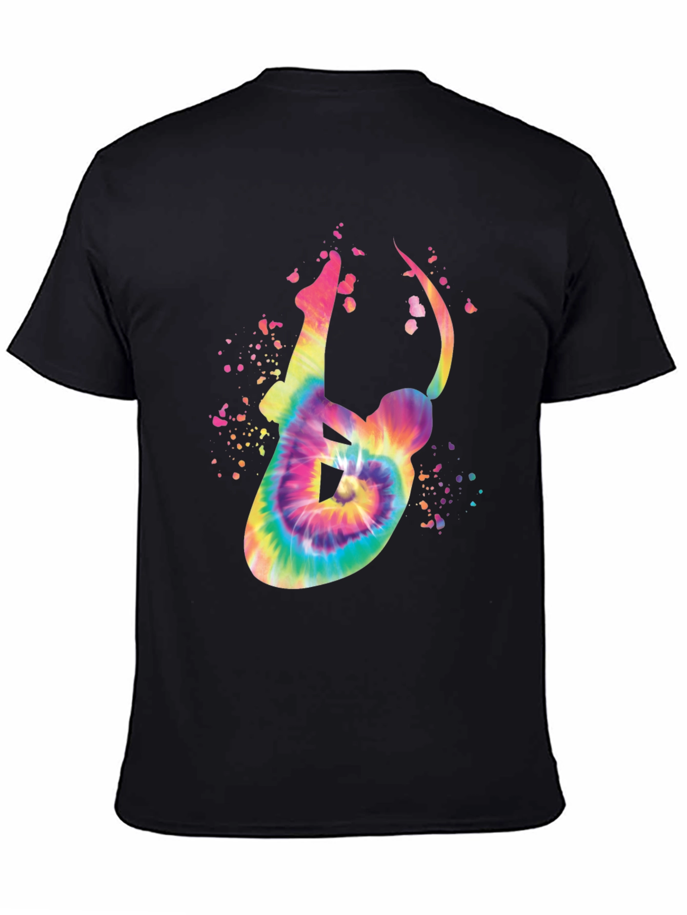 Tie-Dye Yoga Pose Graphic Tee - Relaxed Fit