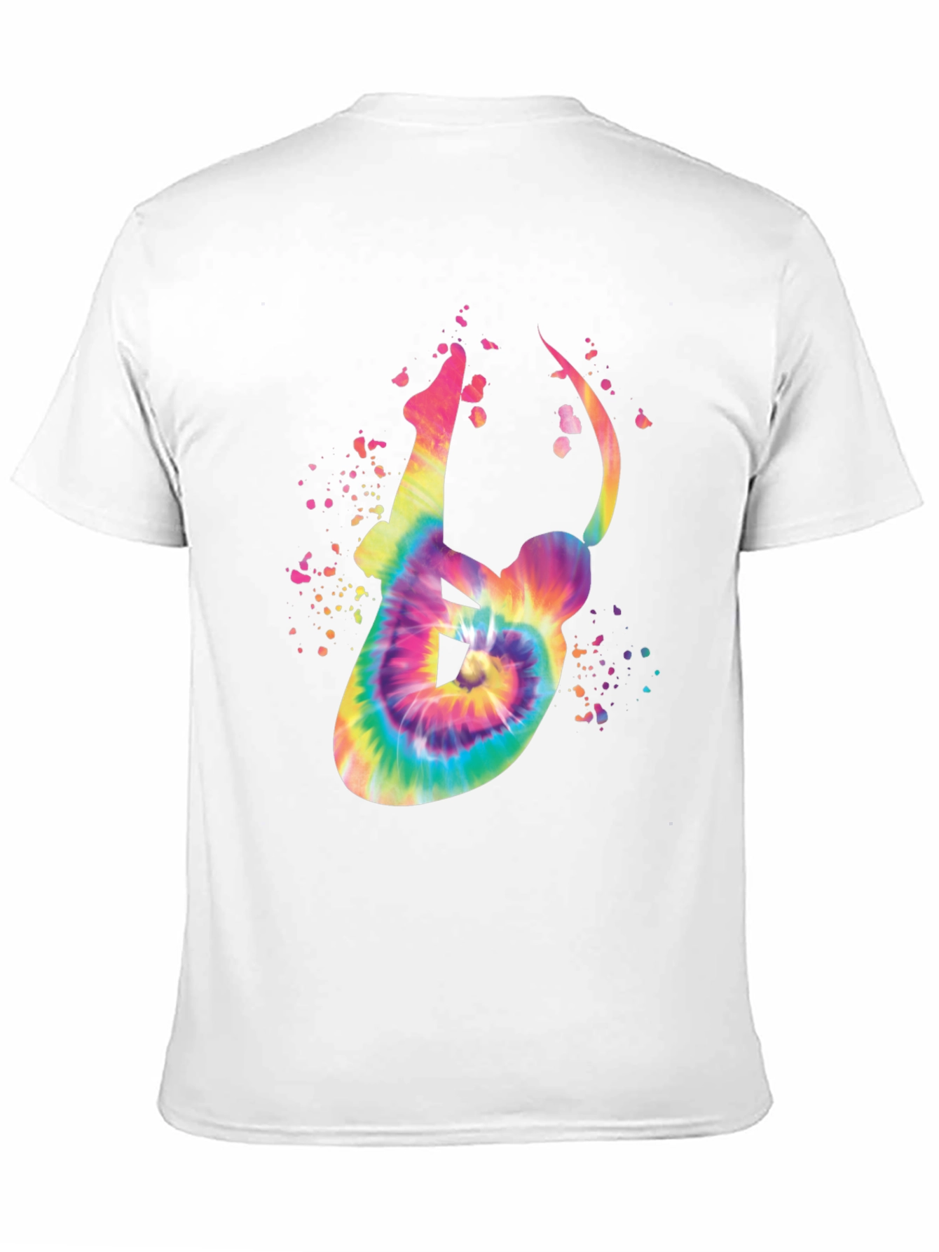 Tie-Dye Yoga Pose Graphic Tee - Relaxed Fit