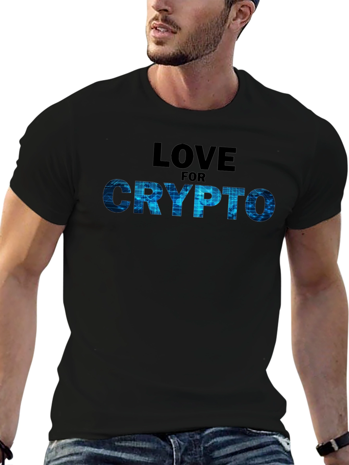Love for Crypto T-Shirt - Black
