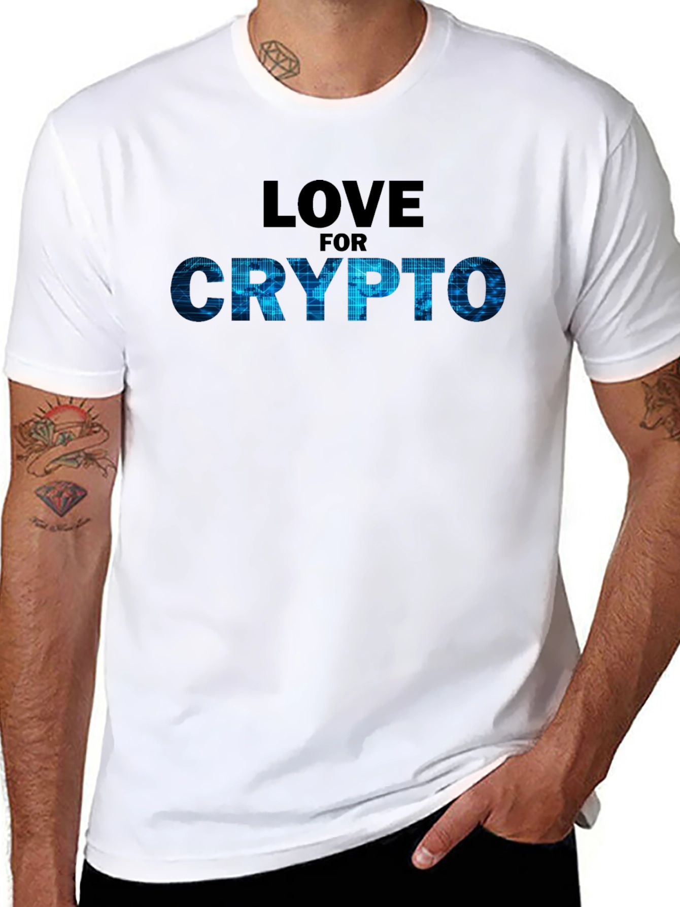 Love for Crypto T-Shirt - Black