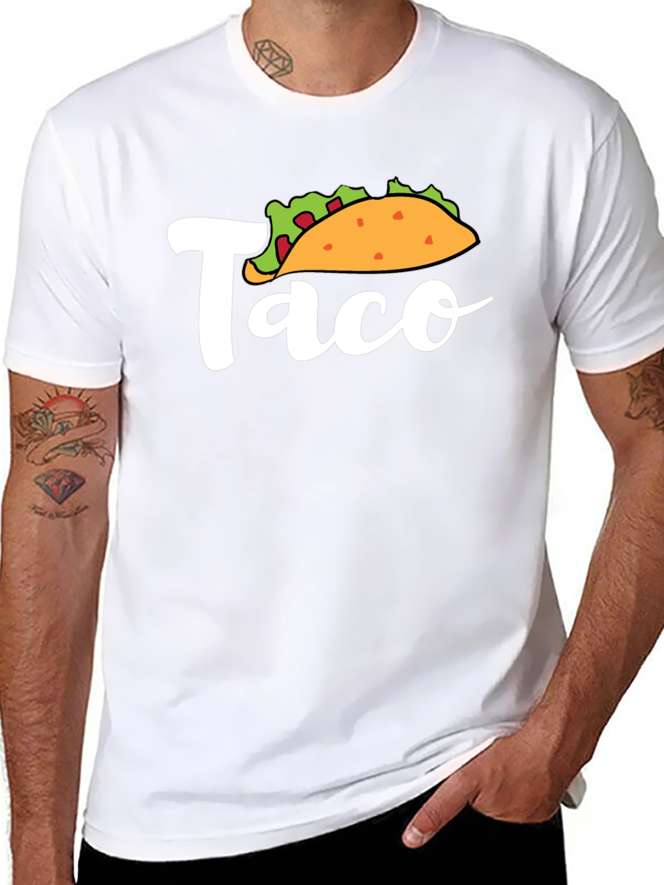 Taco Graphic T-Shirt - Casual Mens Tee