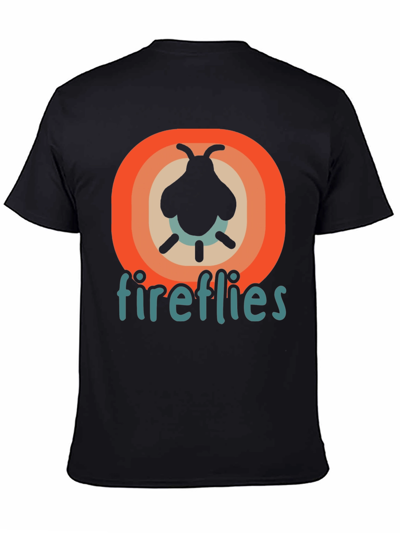 Retro Fireflies Graphic Tee - Cool Insect Shirt