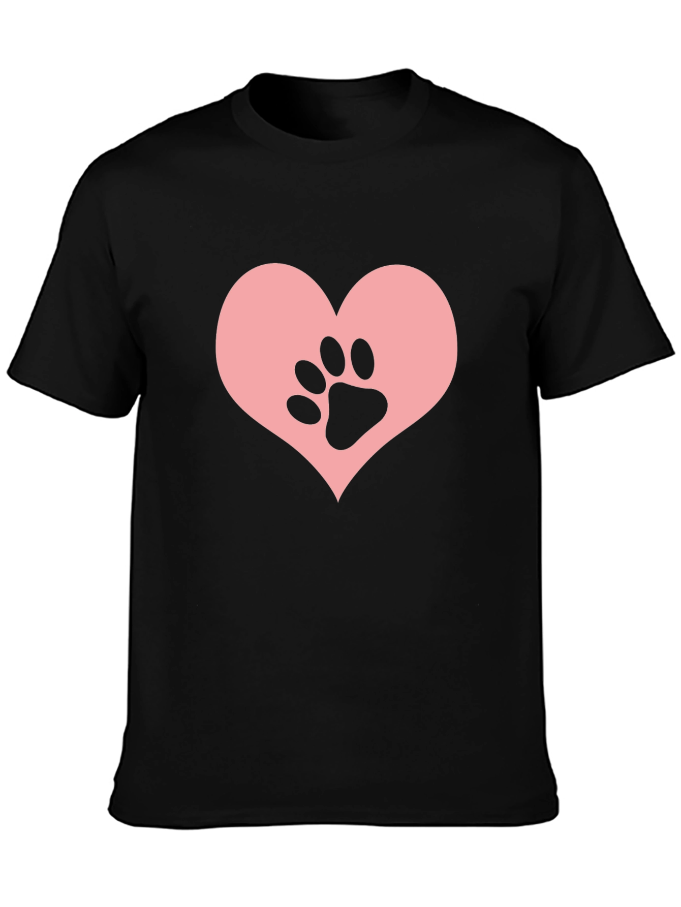 Paw Heart T-Shirt – Cute Pet Lover Graphic Tee
