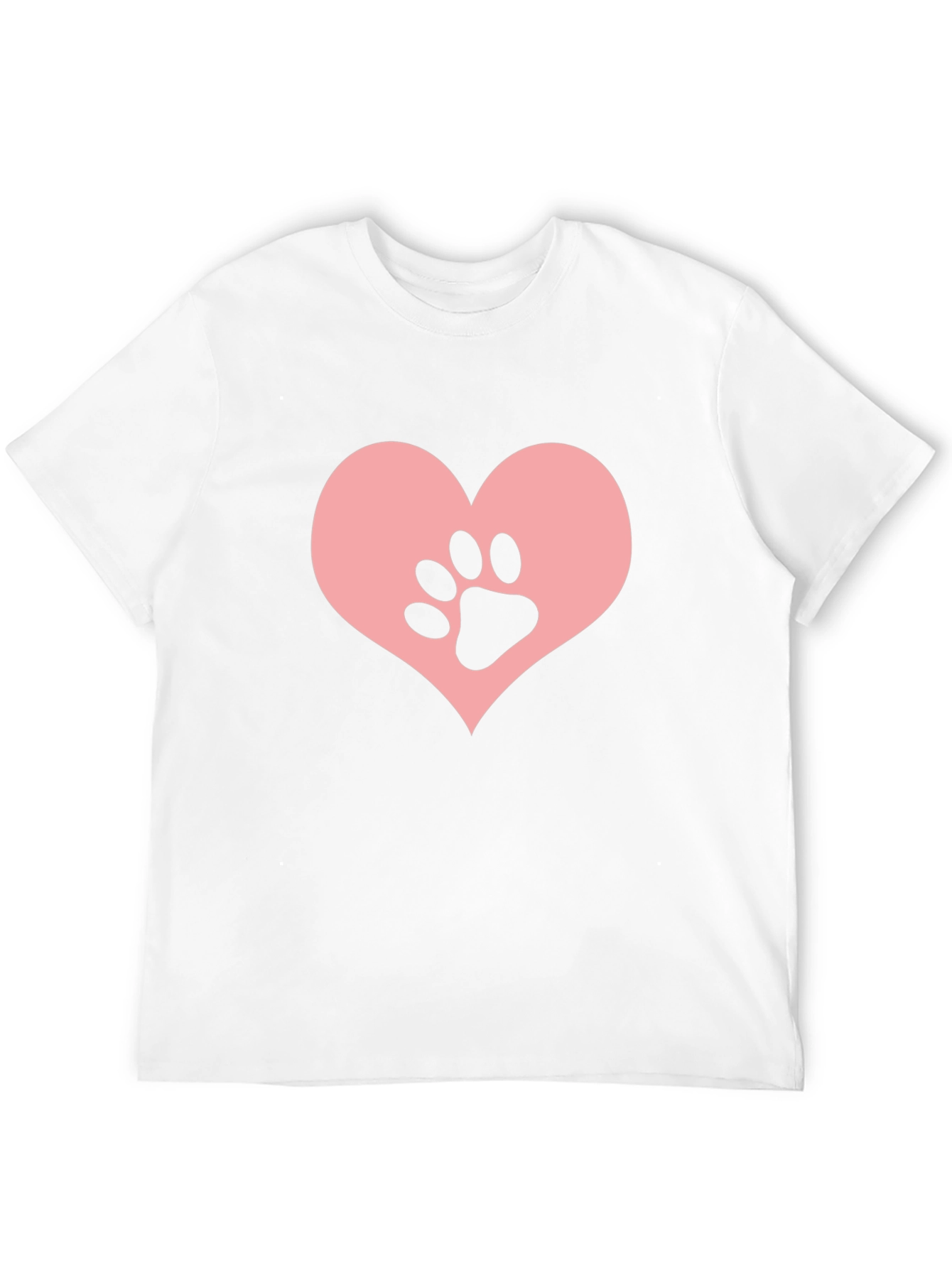 Paw Heart T-Shirt – Cute Pet Lover Graphic Tee
