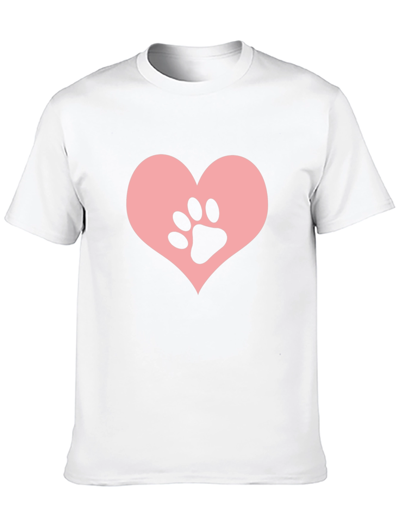 Paw Heart T-Shirt – Cute Pet Lover Graphic Tee