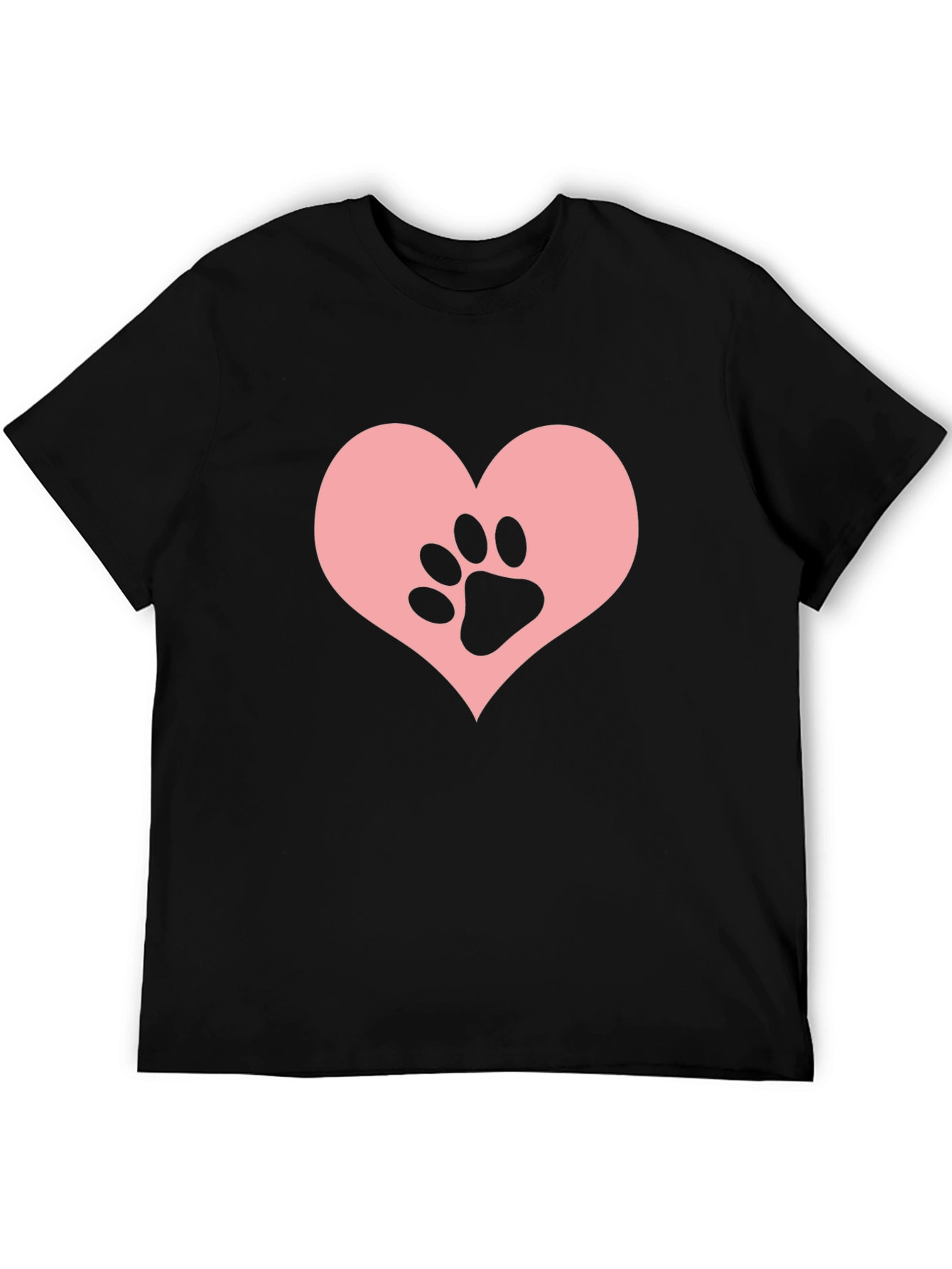 Paw Heart T-Shirt – Cute Pet Lover Graphic Tee