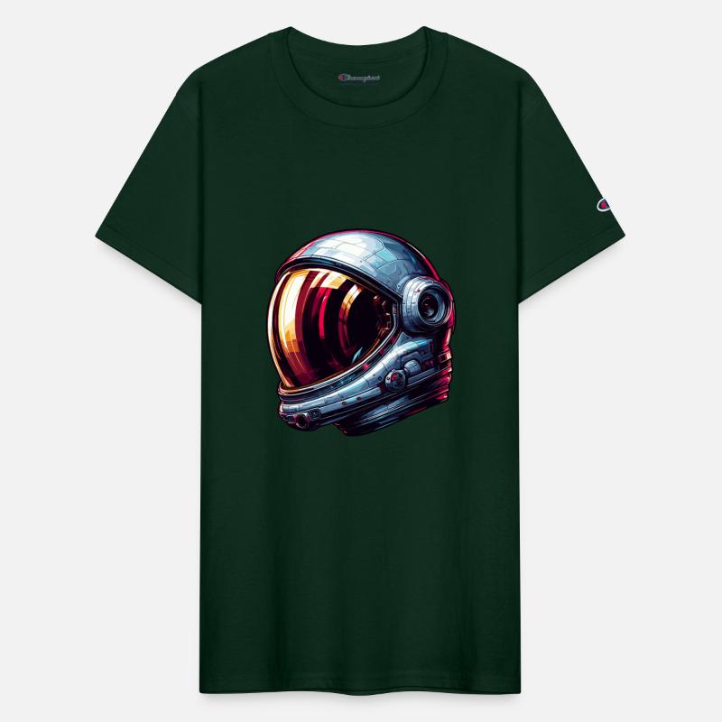 Galactic Explorer - Futuristic Astronaut Helmet