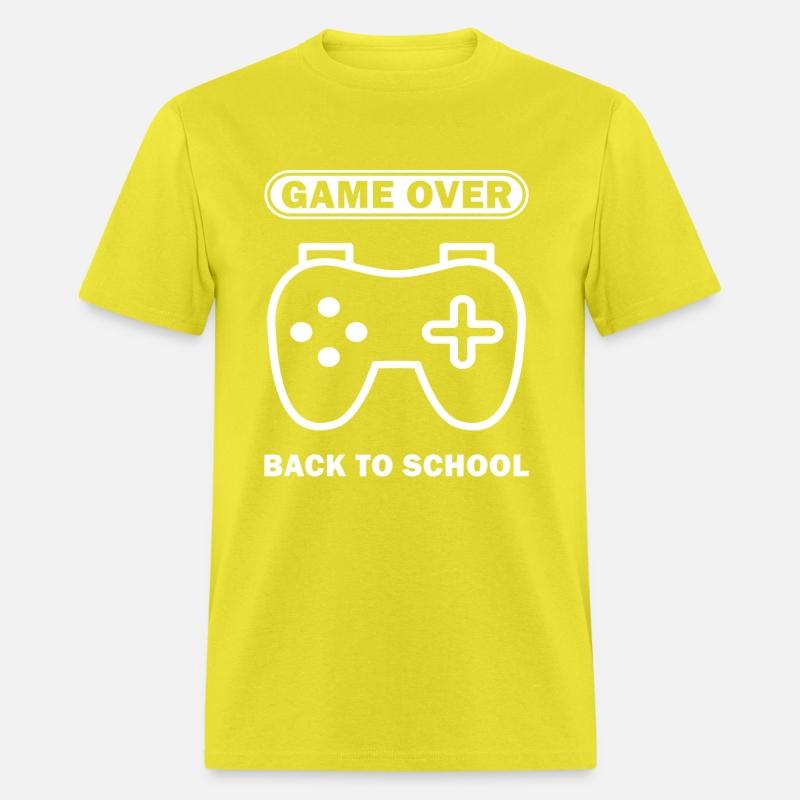 Game Over Back To School Funny Video Gamer Gaming