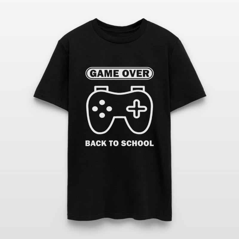 Game Over Back To School Funny Video Gamer Gaming
