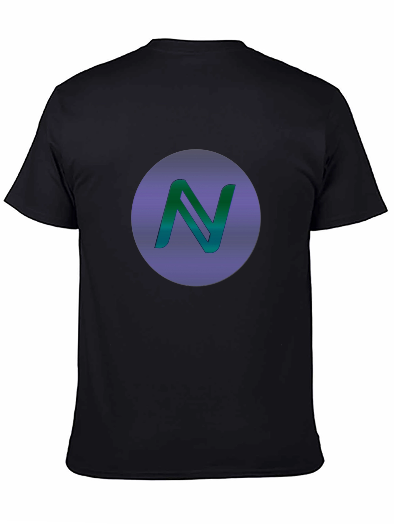 Gradient N Logo Black T-Shirt