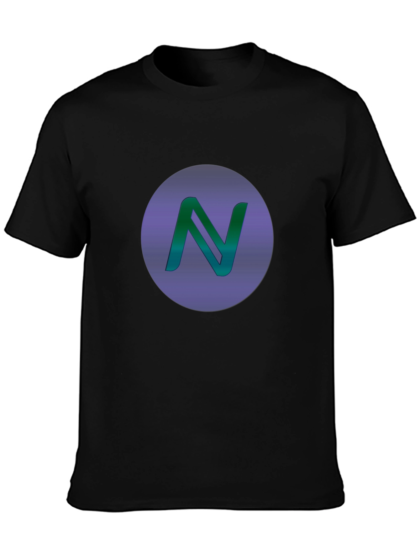 Gradient N Logo Black T-Shirt