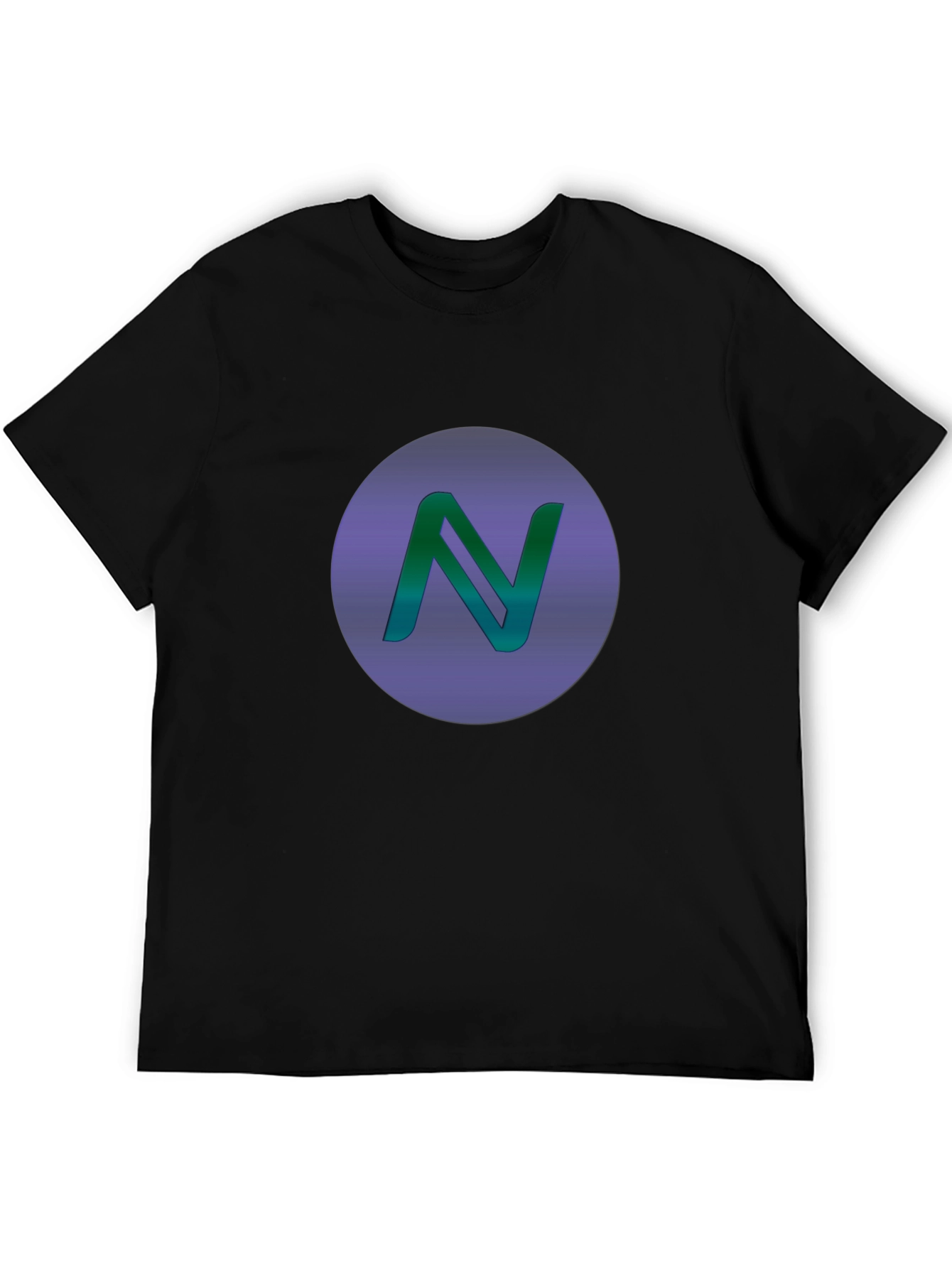 Gradient N Logo Black T-Shirt