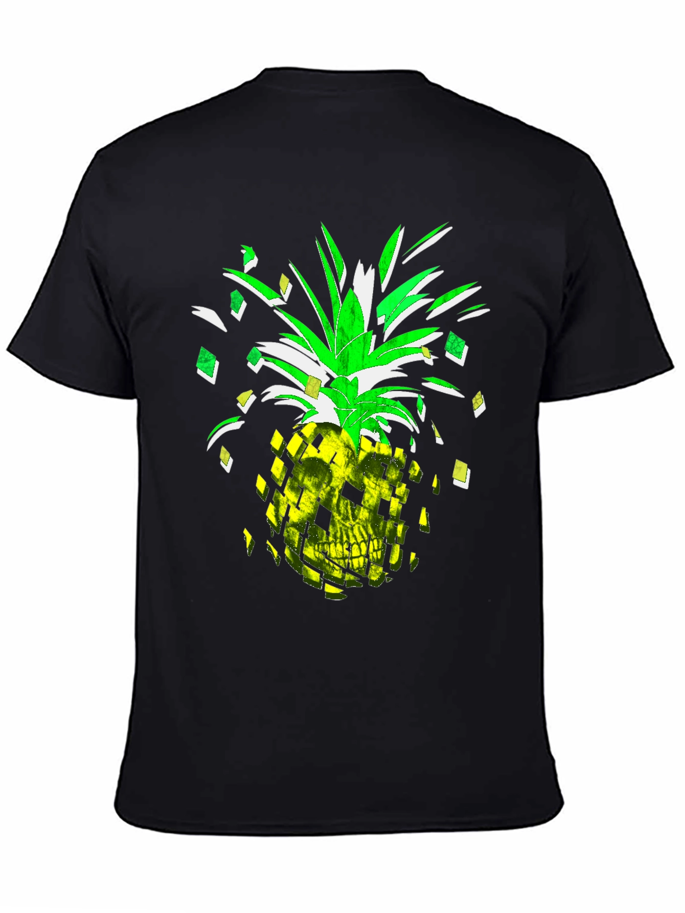 Skull Pineapple Graphic Tee - Mens Black T-Shirt