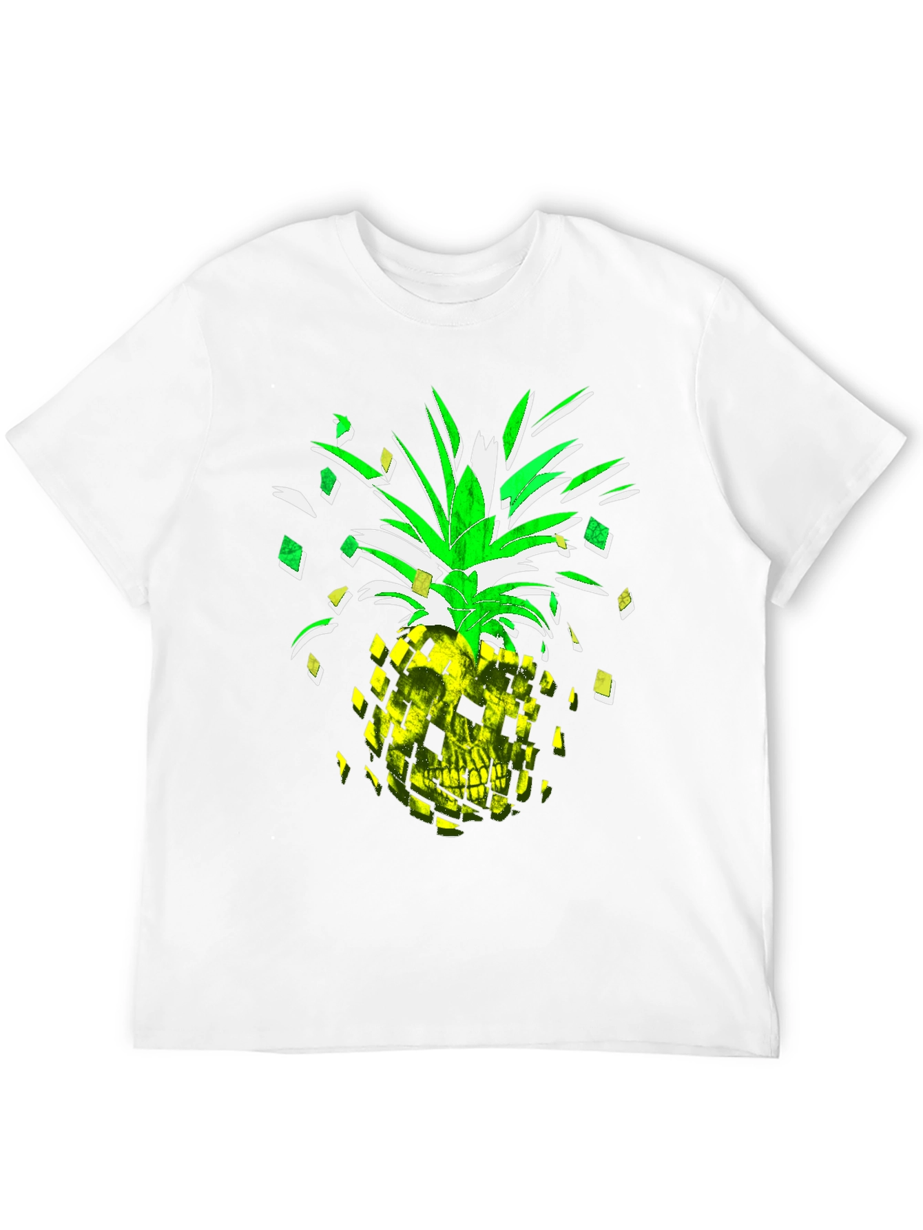 Skull Pineapple Graphic Tee - Mens Black T-Shirt