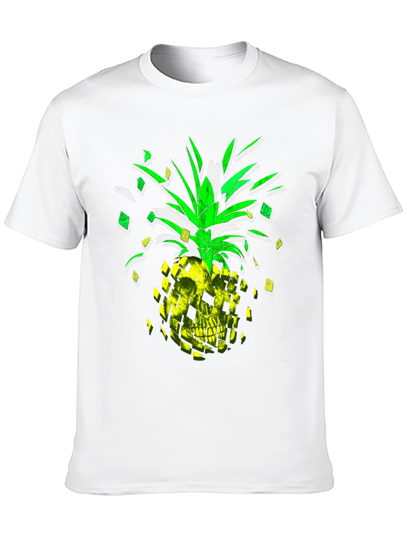 Skull Pineapple Graphic Tee - Mens Black T-Shirt