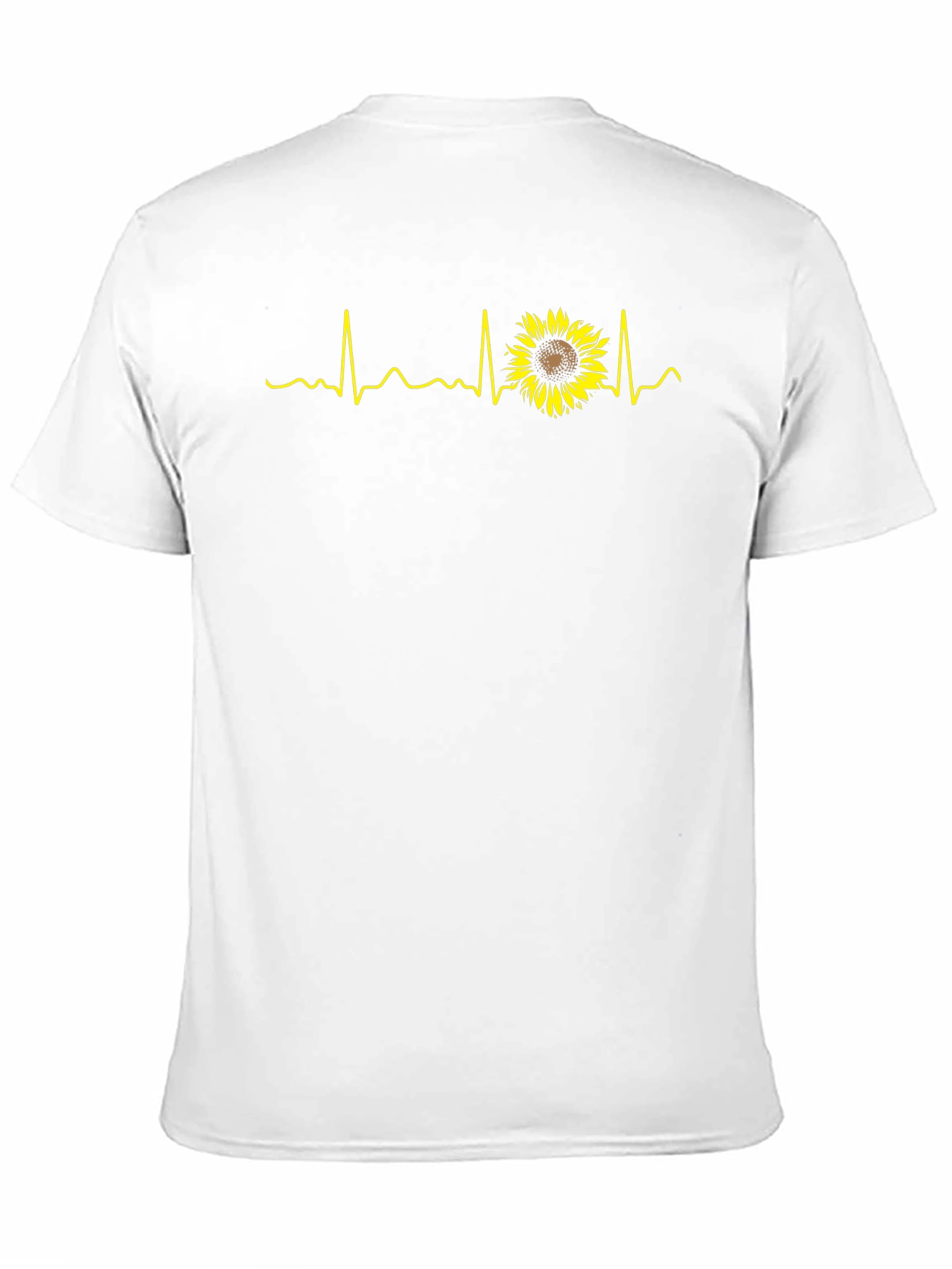 Sunflower Heartbeat Graphic Tee - Black