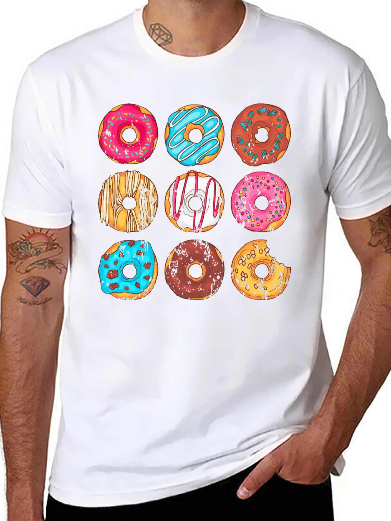 Donut Graphic T-Shirt - Sweet Style